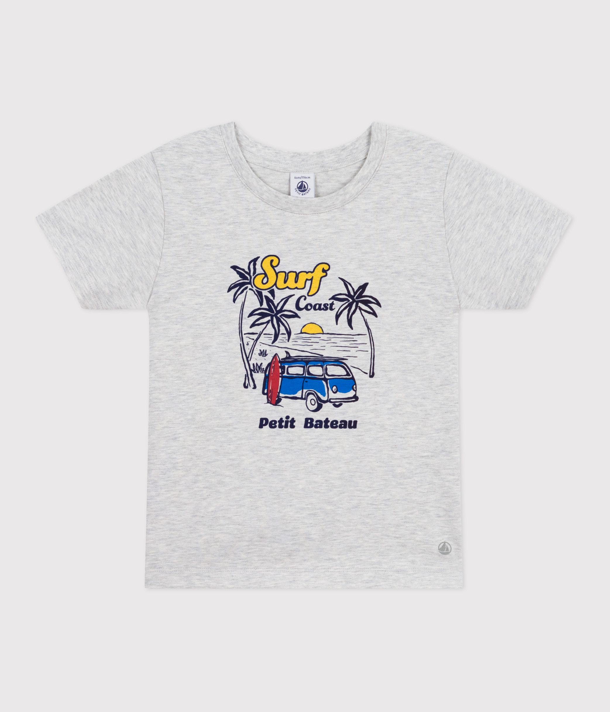 Children's printed short-sleeved cotton T-shirt