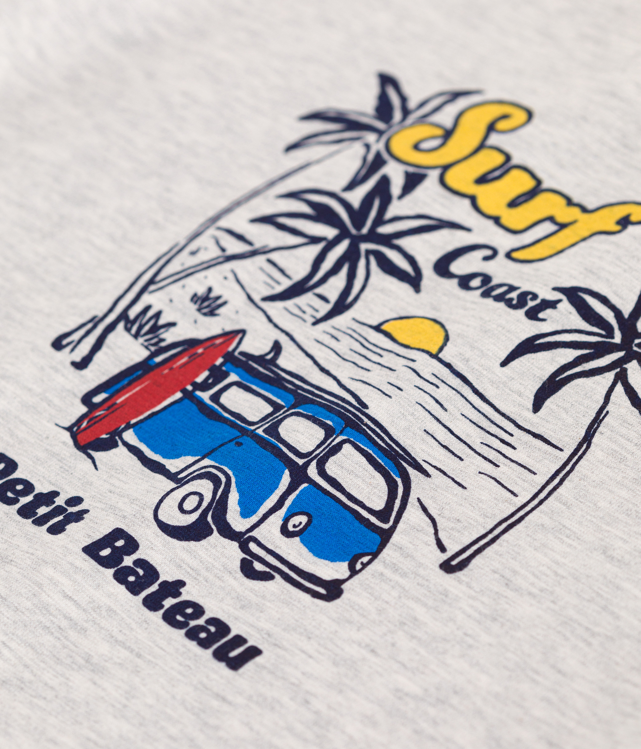 Children's printed short-sleeved cotton T-shirt