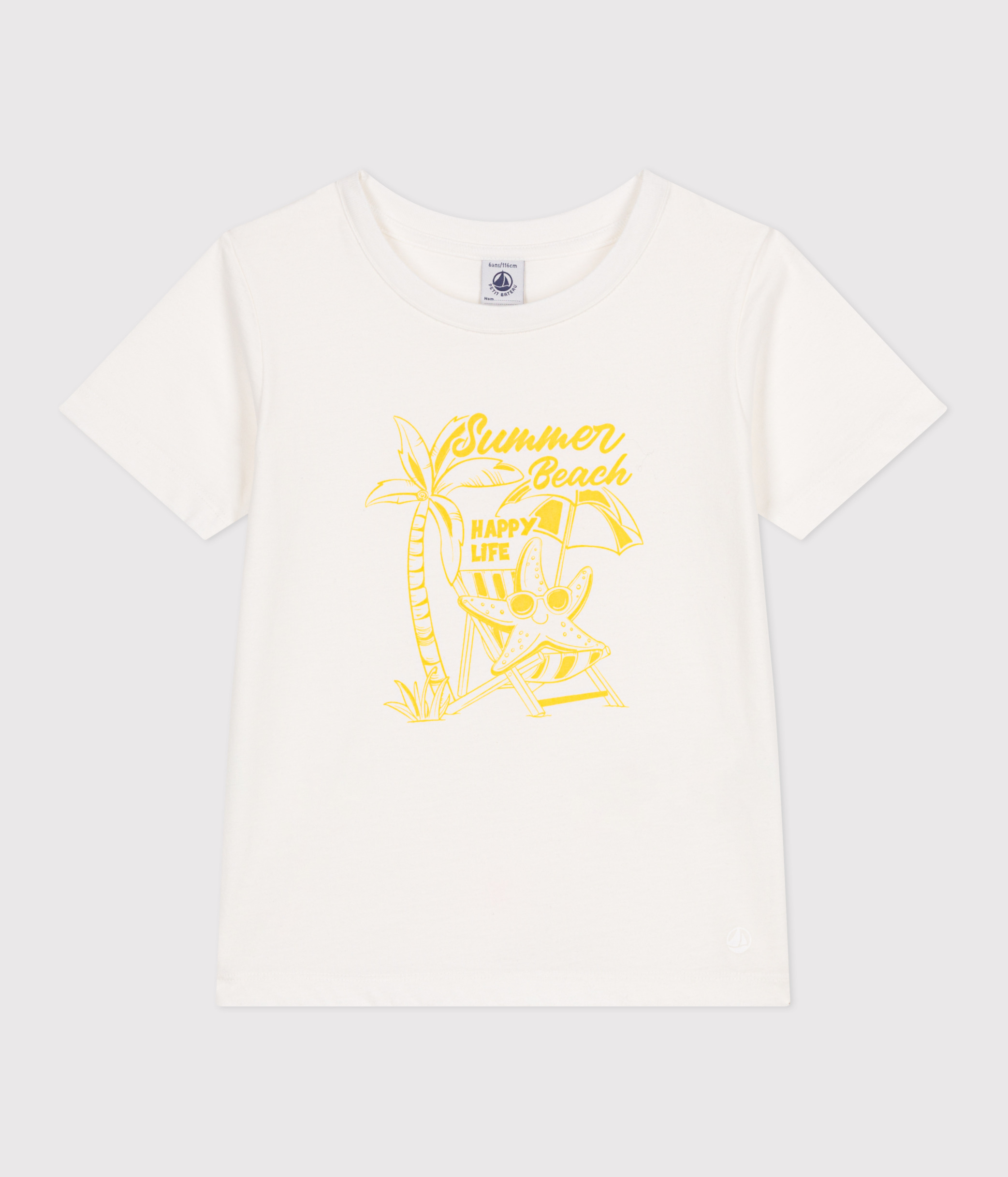 Children's printed short-sleeved cotton T-shirt