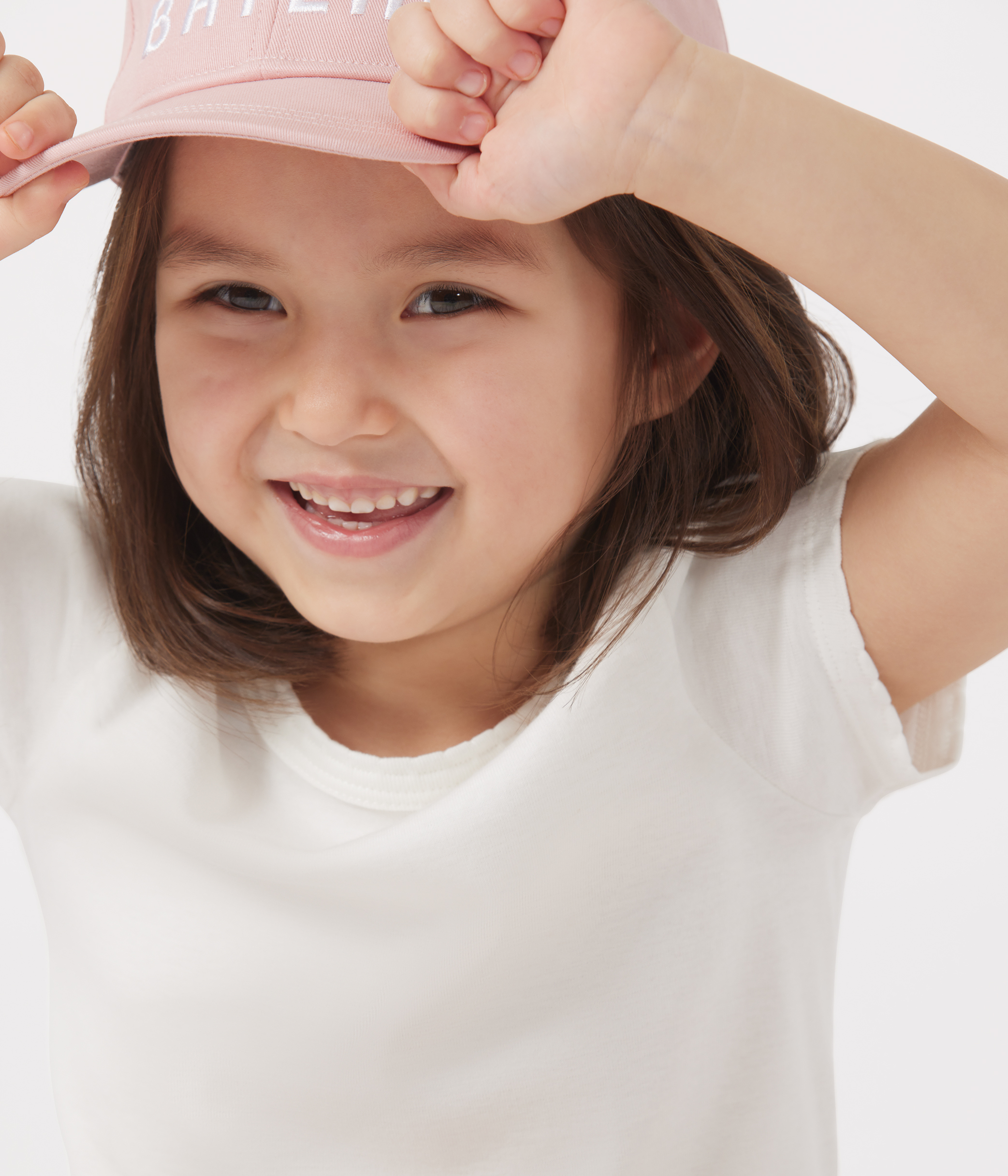 Children's plain short-sleeved cotton T-shirt