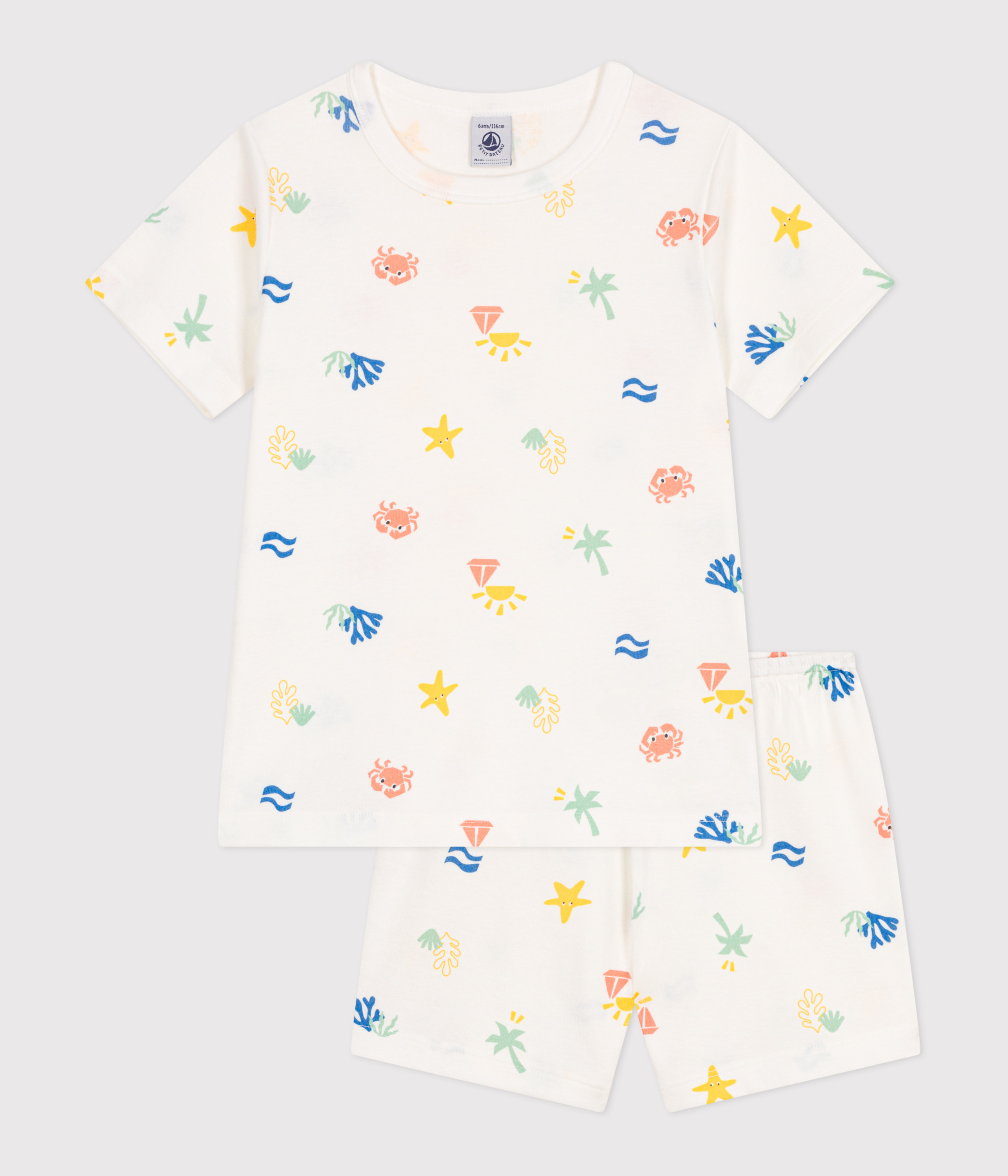 Children's printed cotton pyjamas