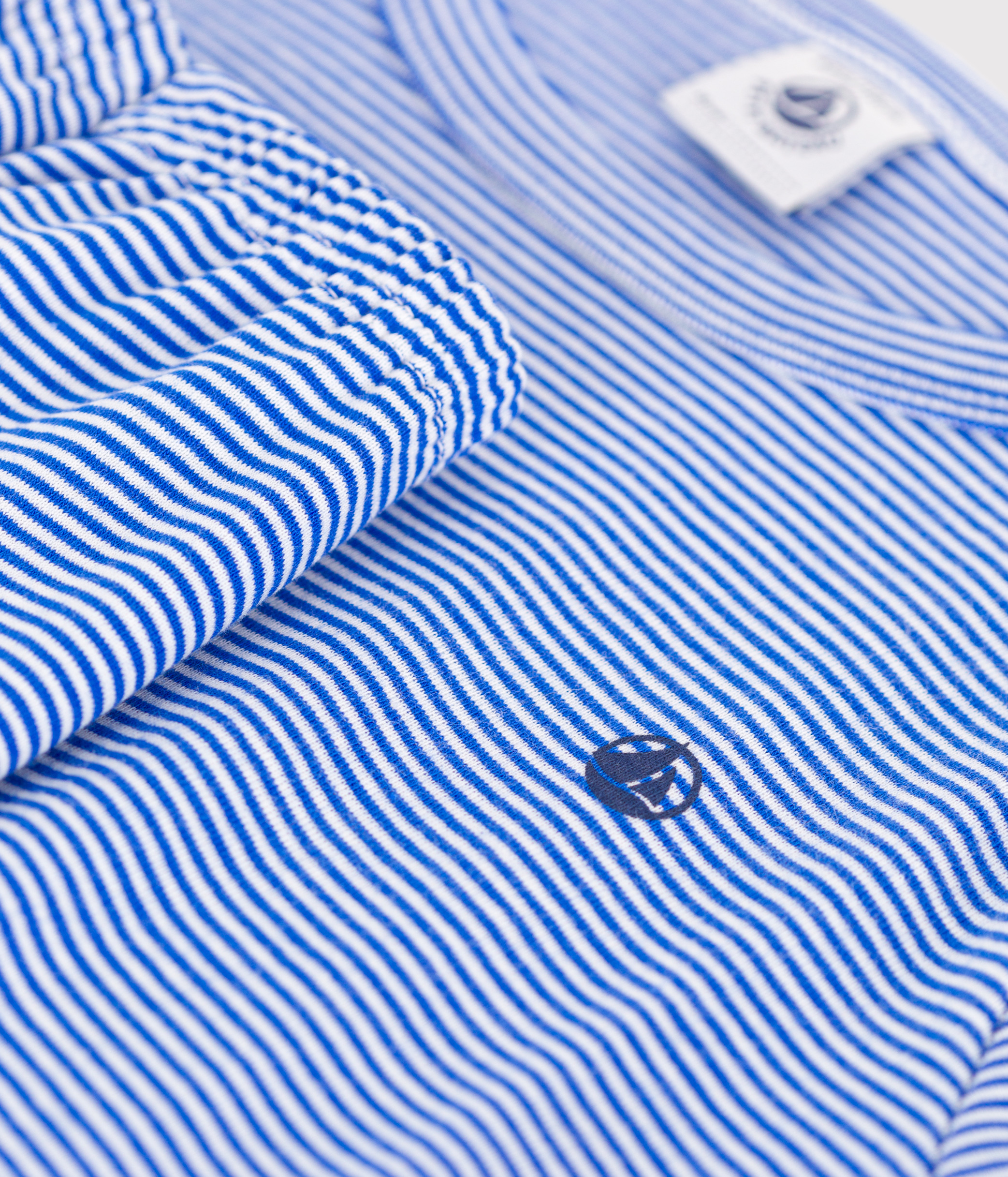 Child's cotton short pajamas with stripes