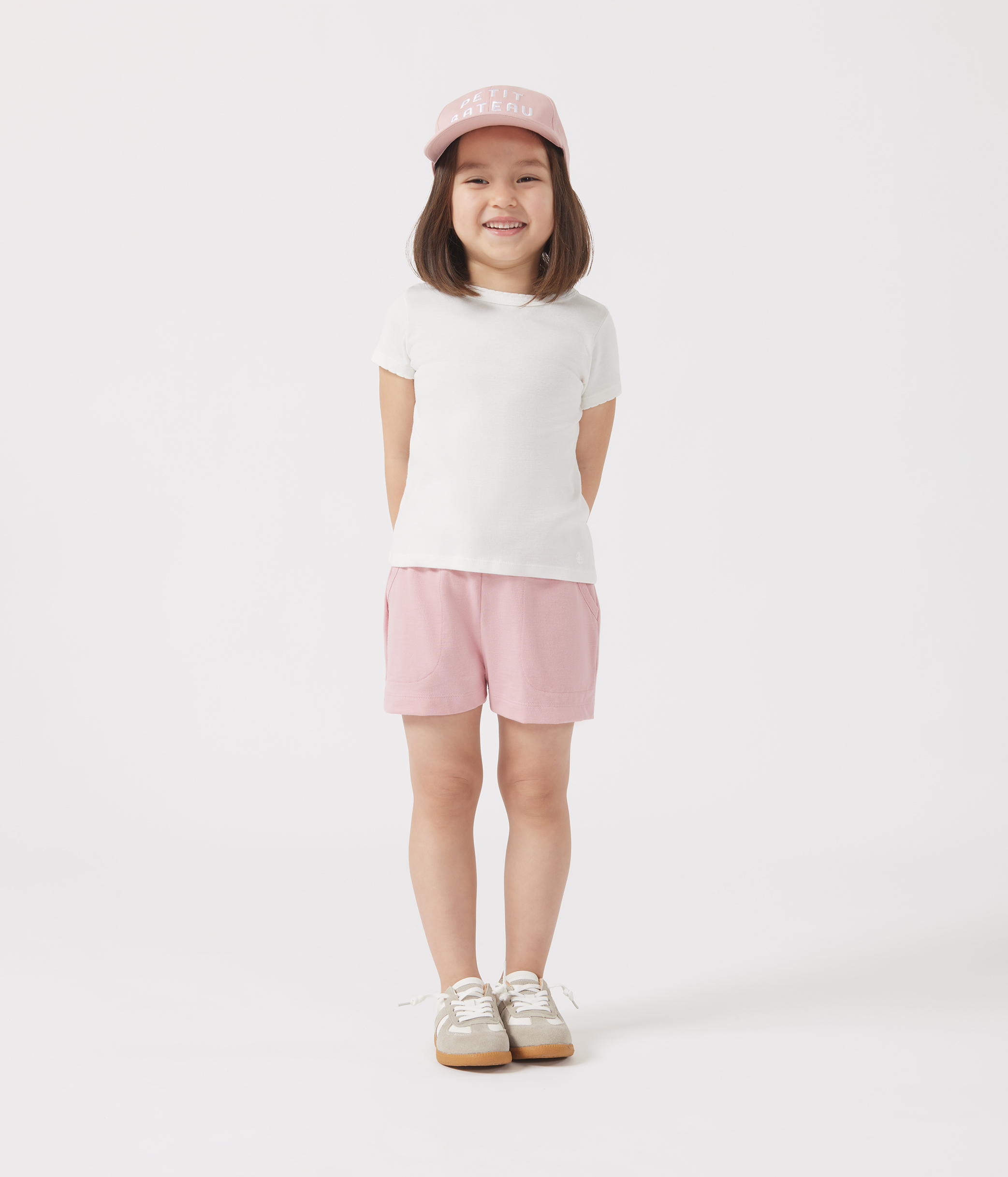 Children's plain cotton shorts