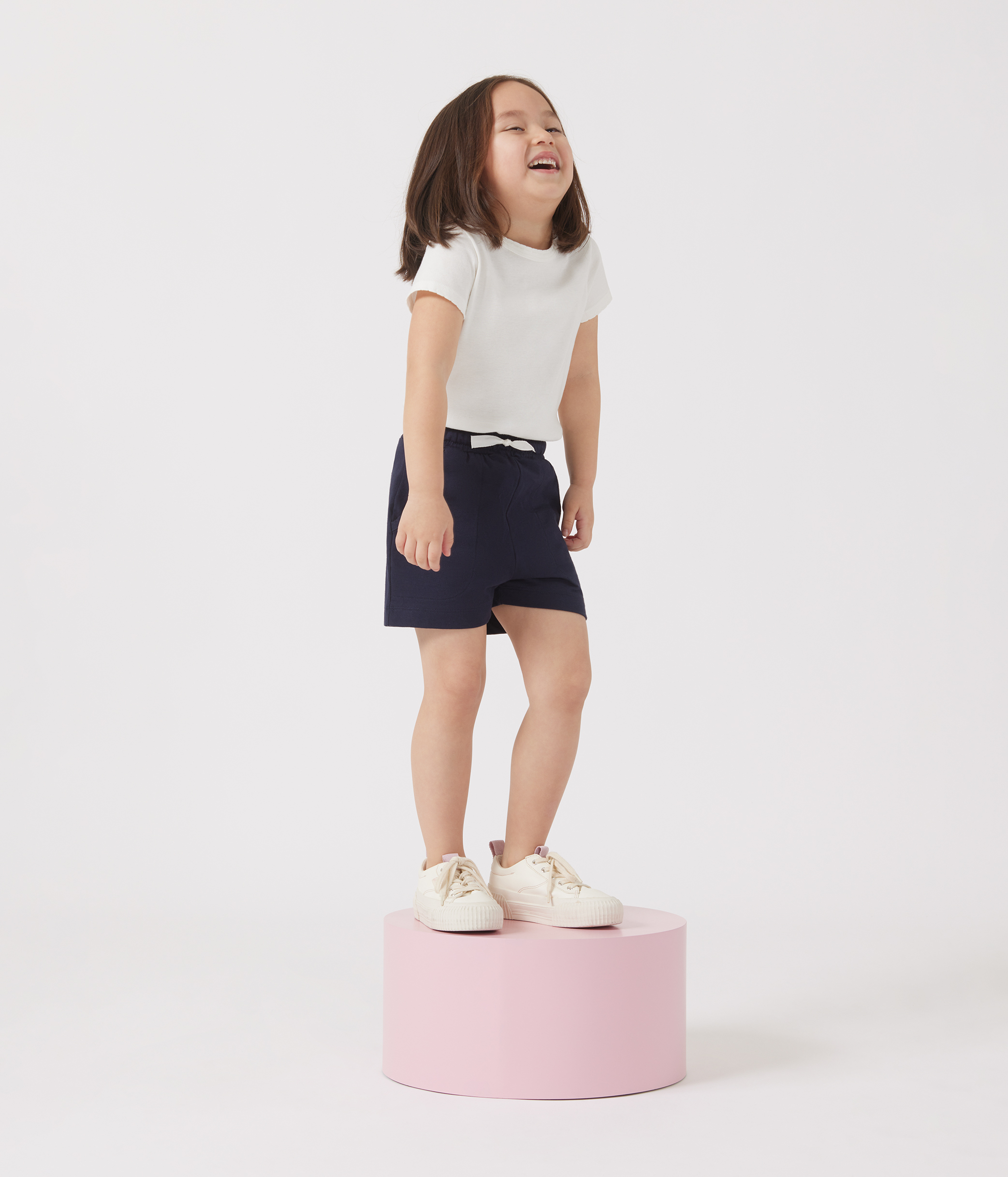 Children's plain cotton shorts