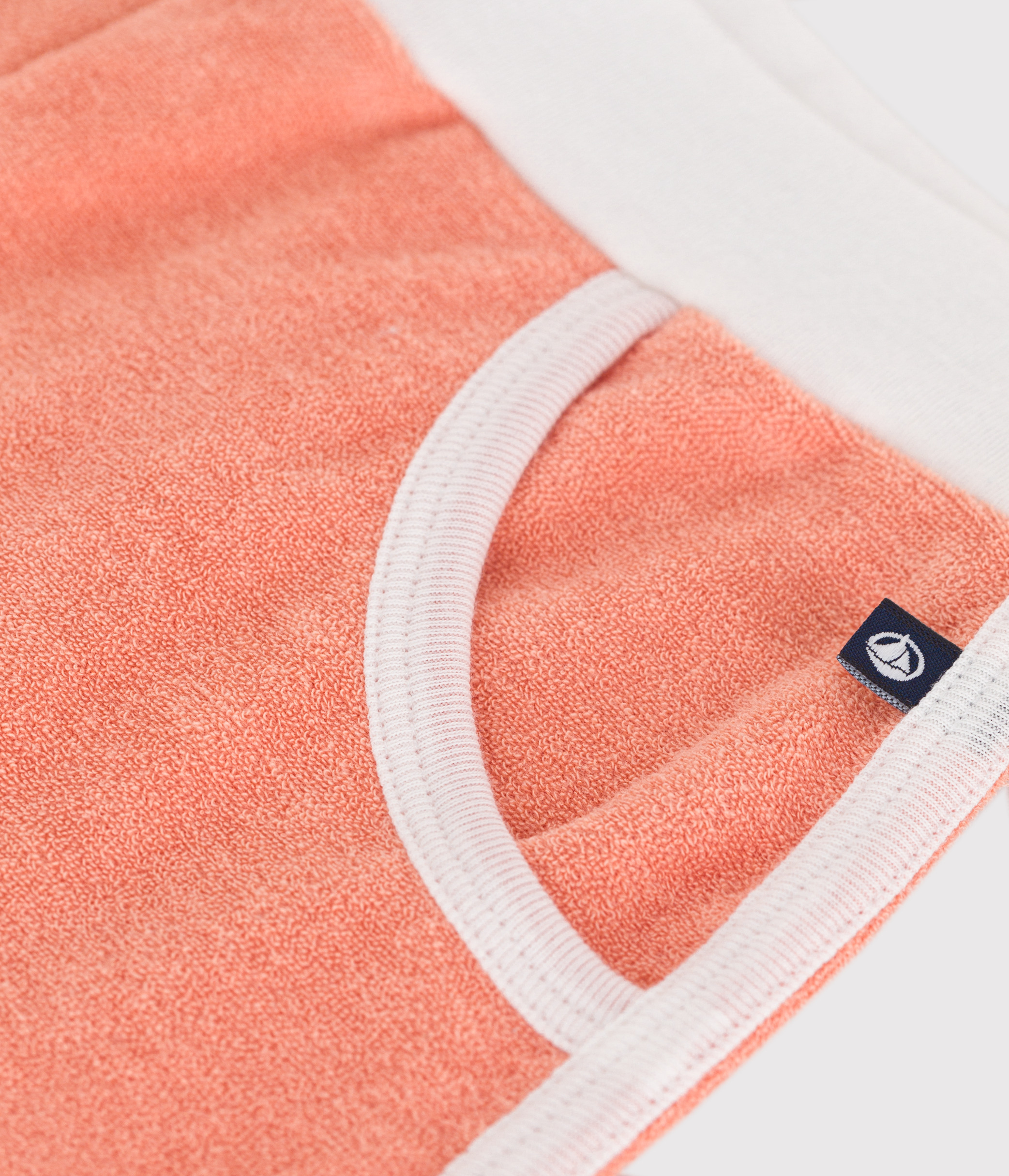 Children's plain cotton terry shorts