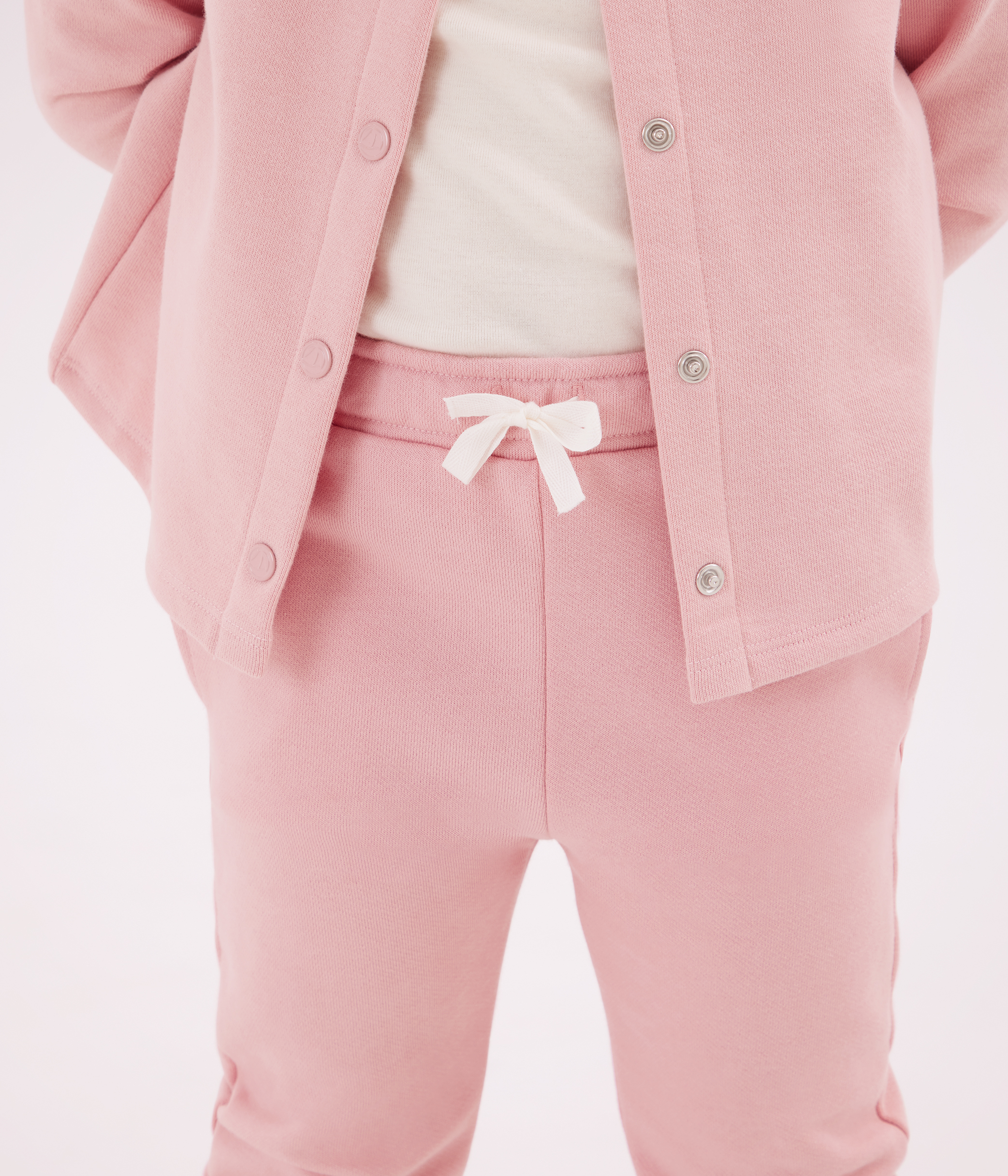 Children's jogging bottoms in plain cotton