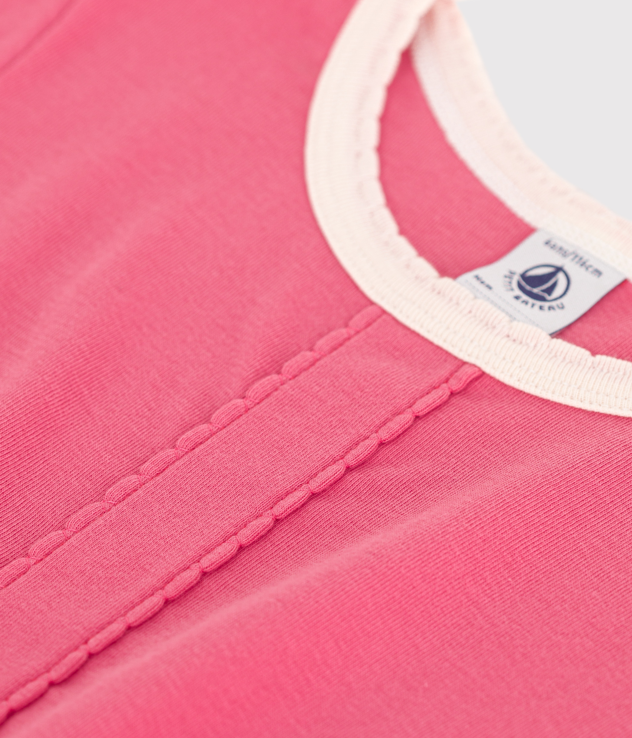 Child's plain short-sleeved cotton dress