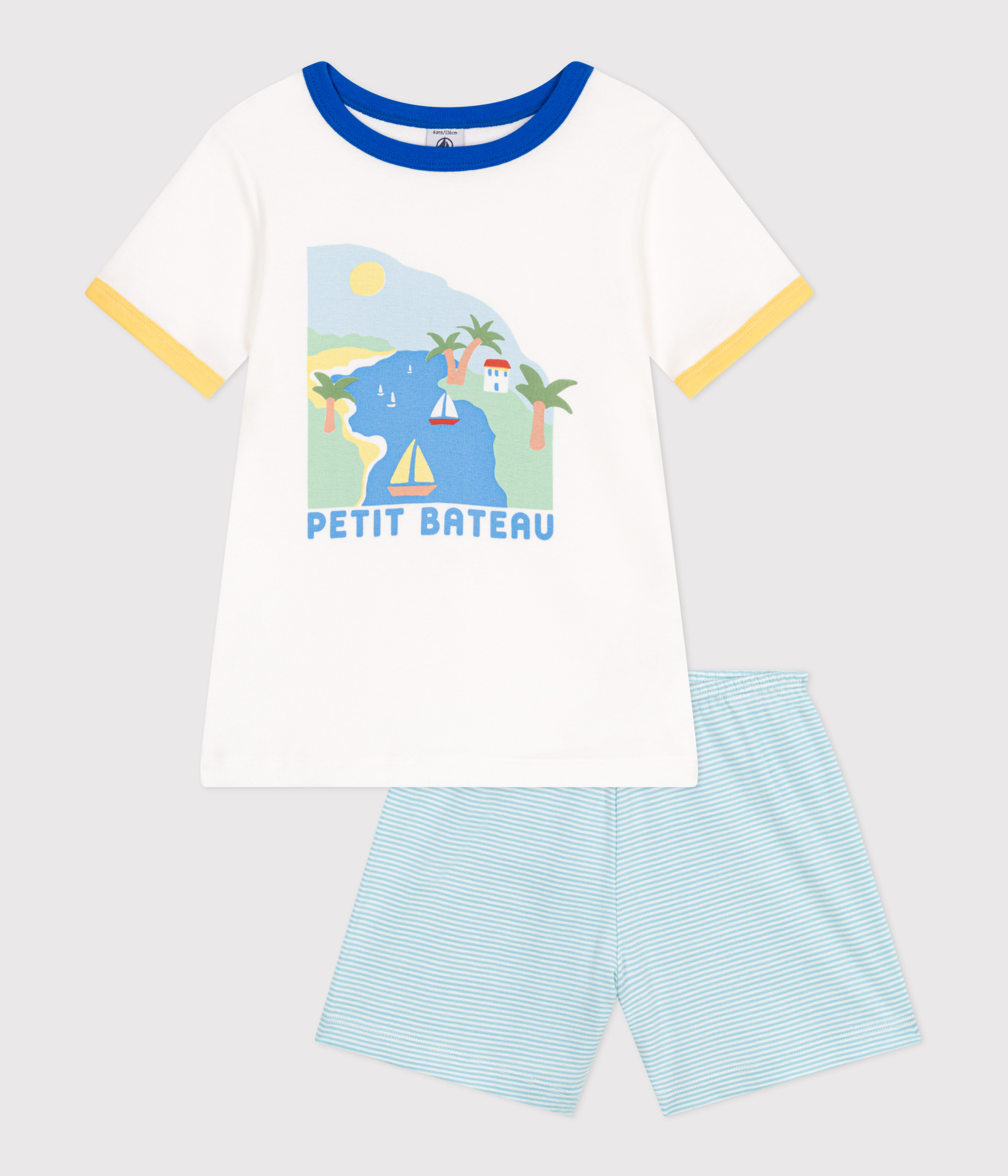 Children's short cotton pyjamas.