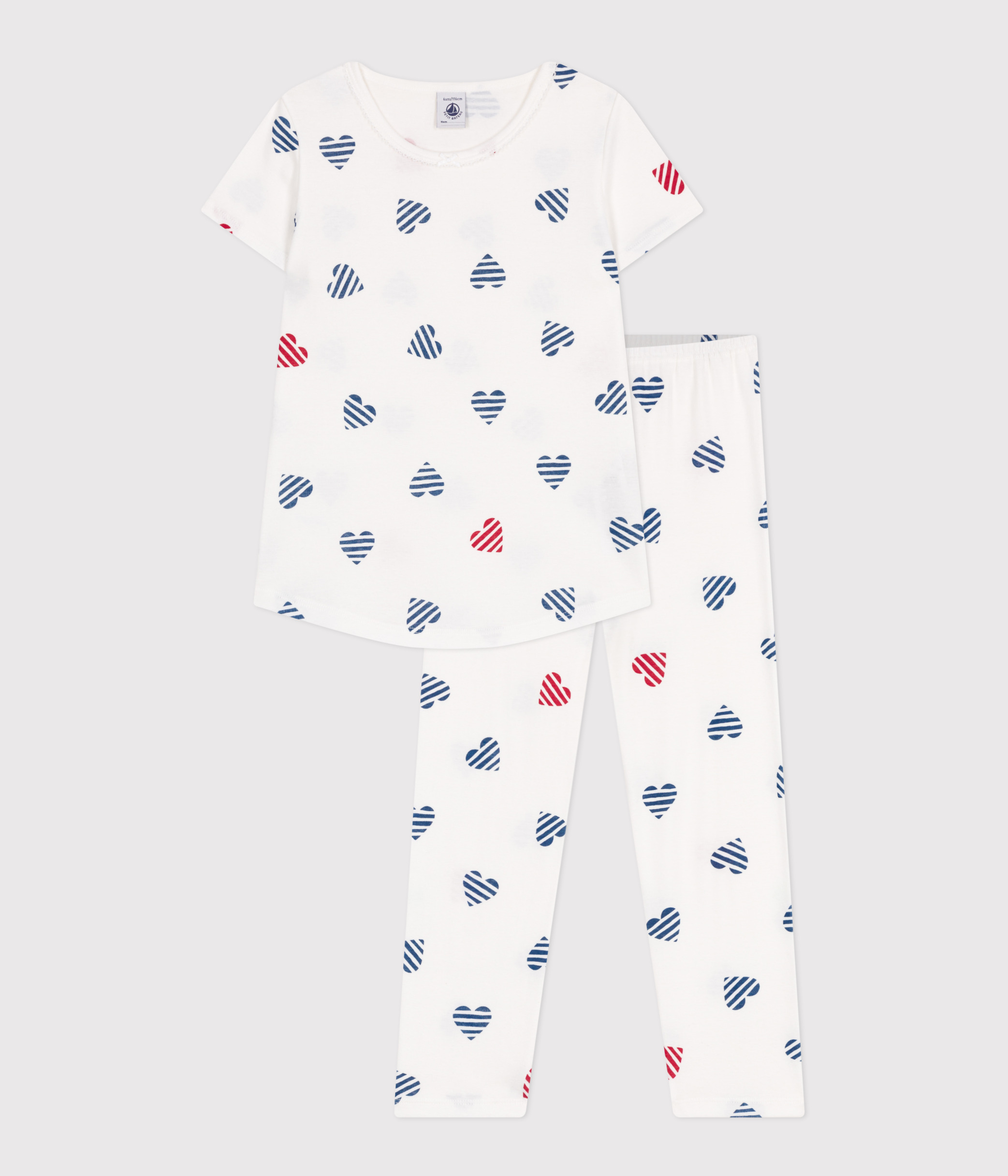Child's floral cotton pajamas