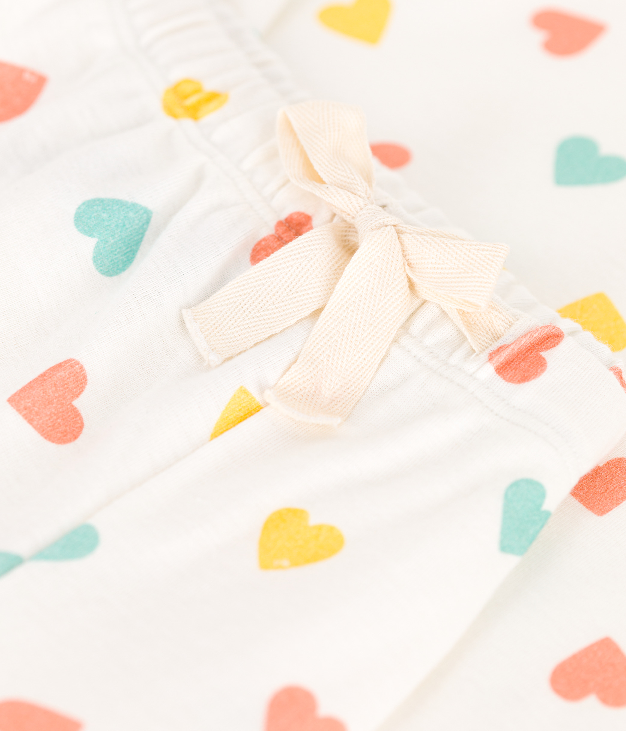 Women's short heart print cotton pyjamas