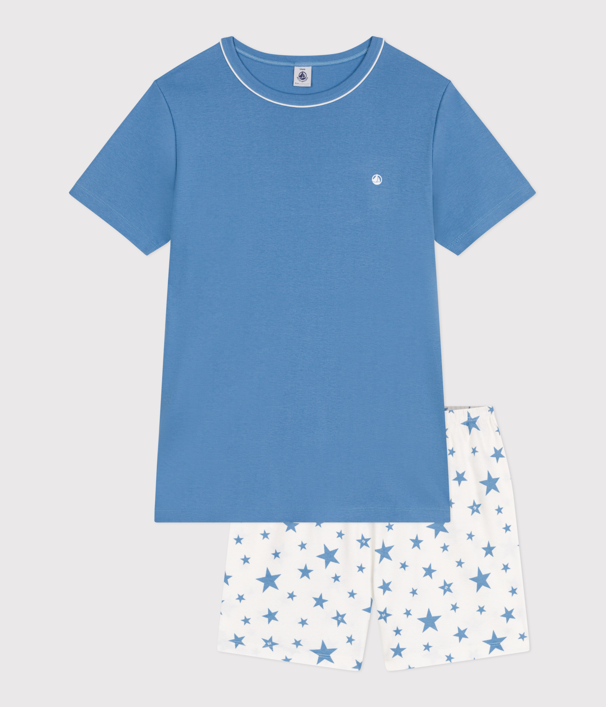 Children's short cotton pyjamas