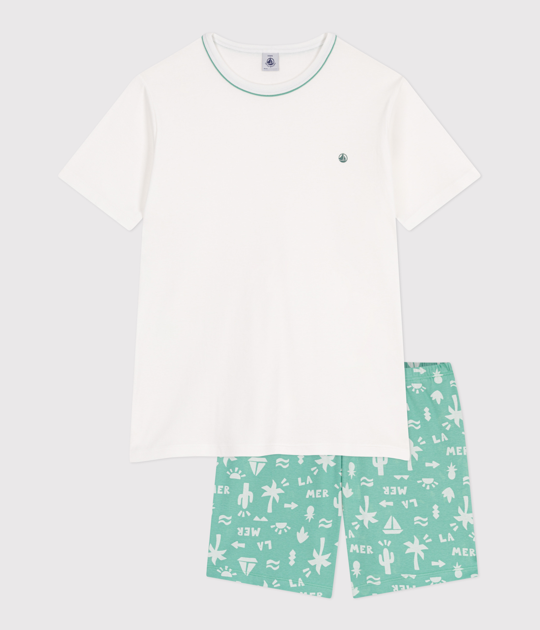 Children's short cotton pyjamas