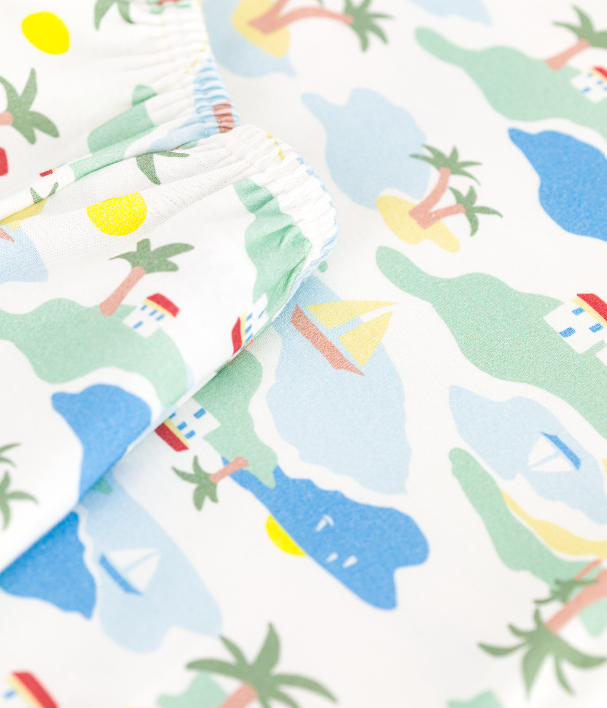 Child's short printed cotton pajamas