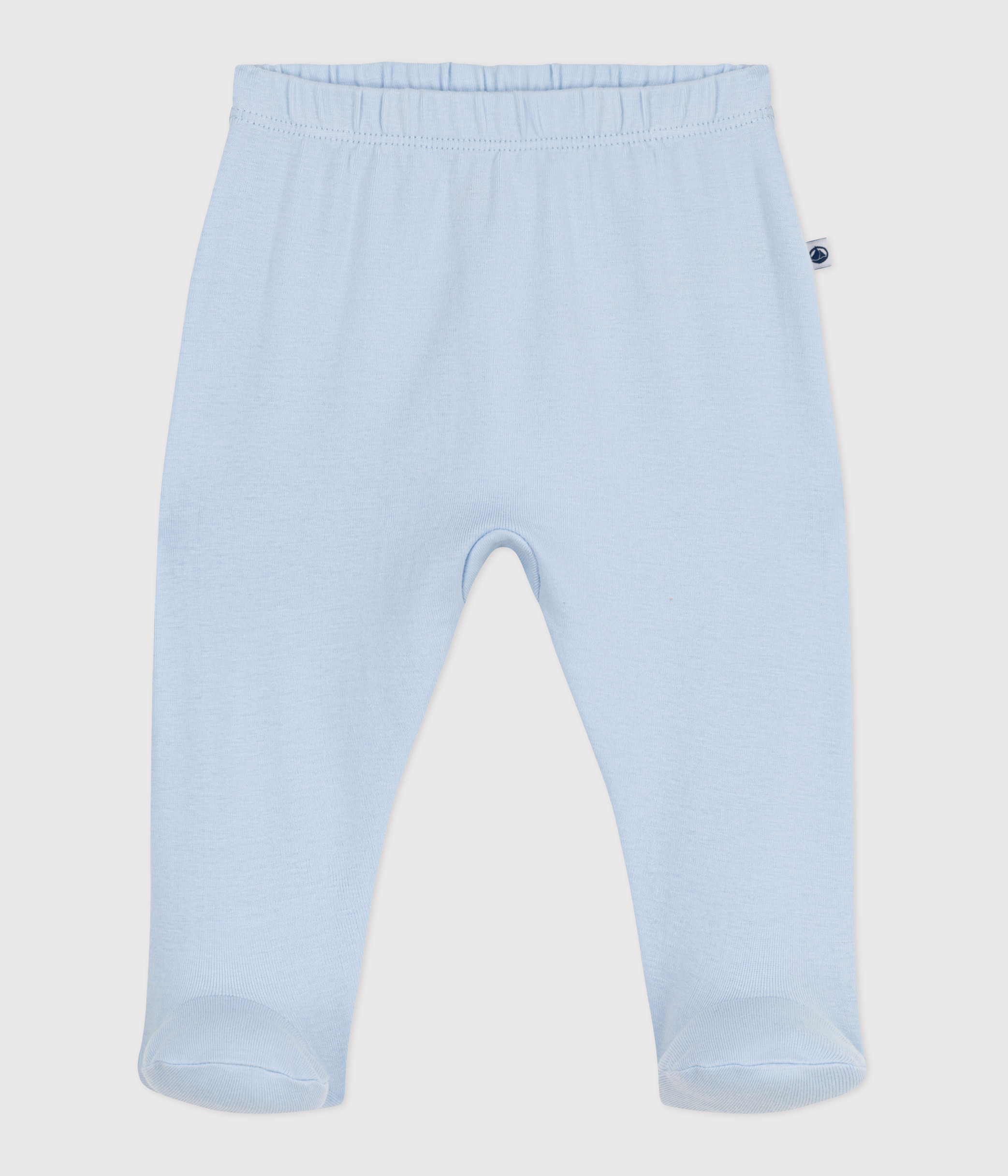 Newborn plain cotton footed pants
