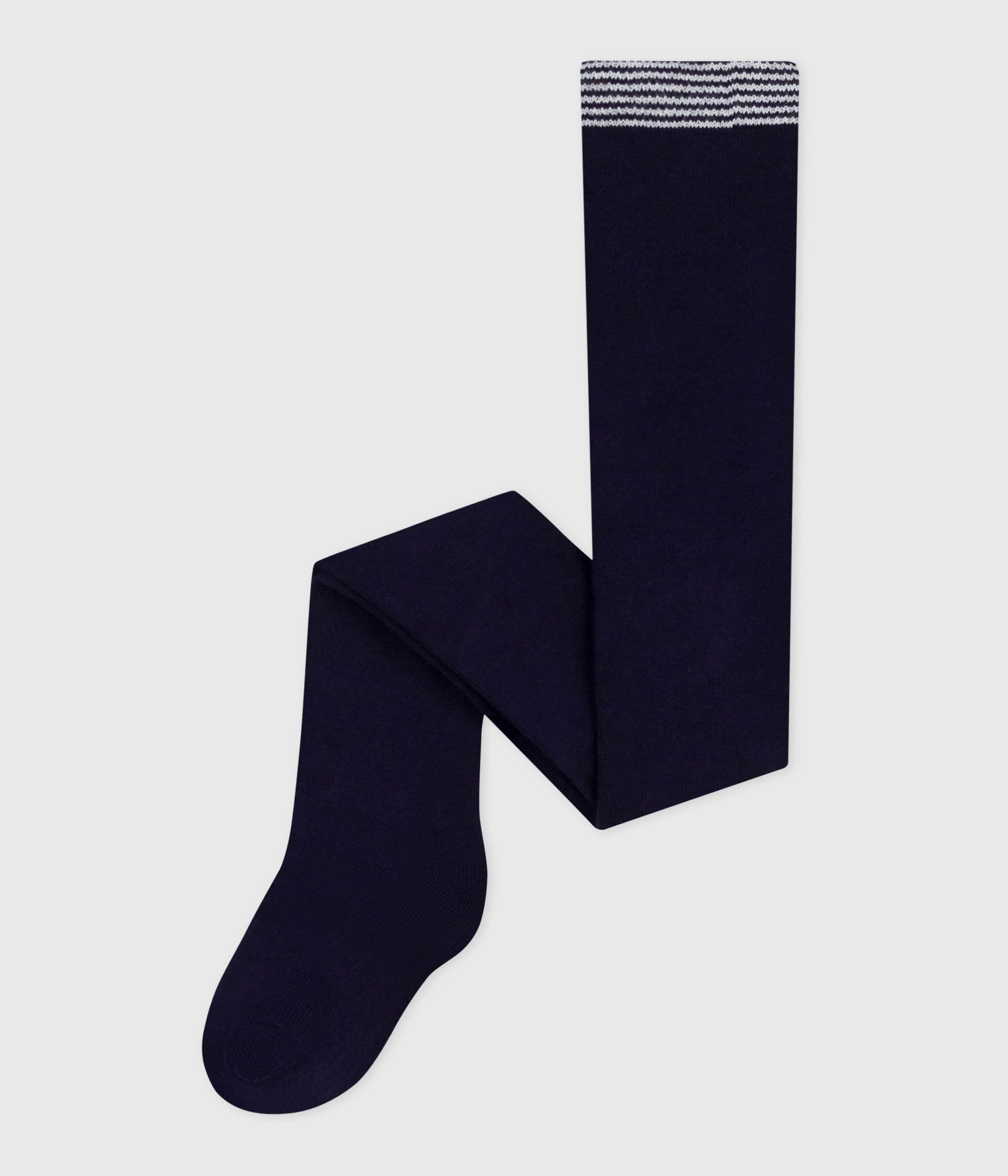 Babies' plain cotton jersey tights