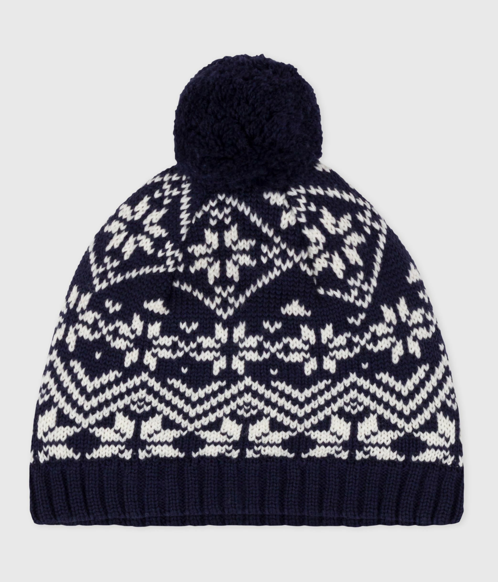 Children's woollen jacquard hat