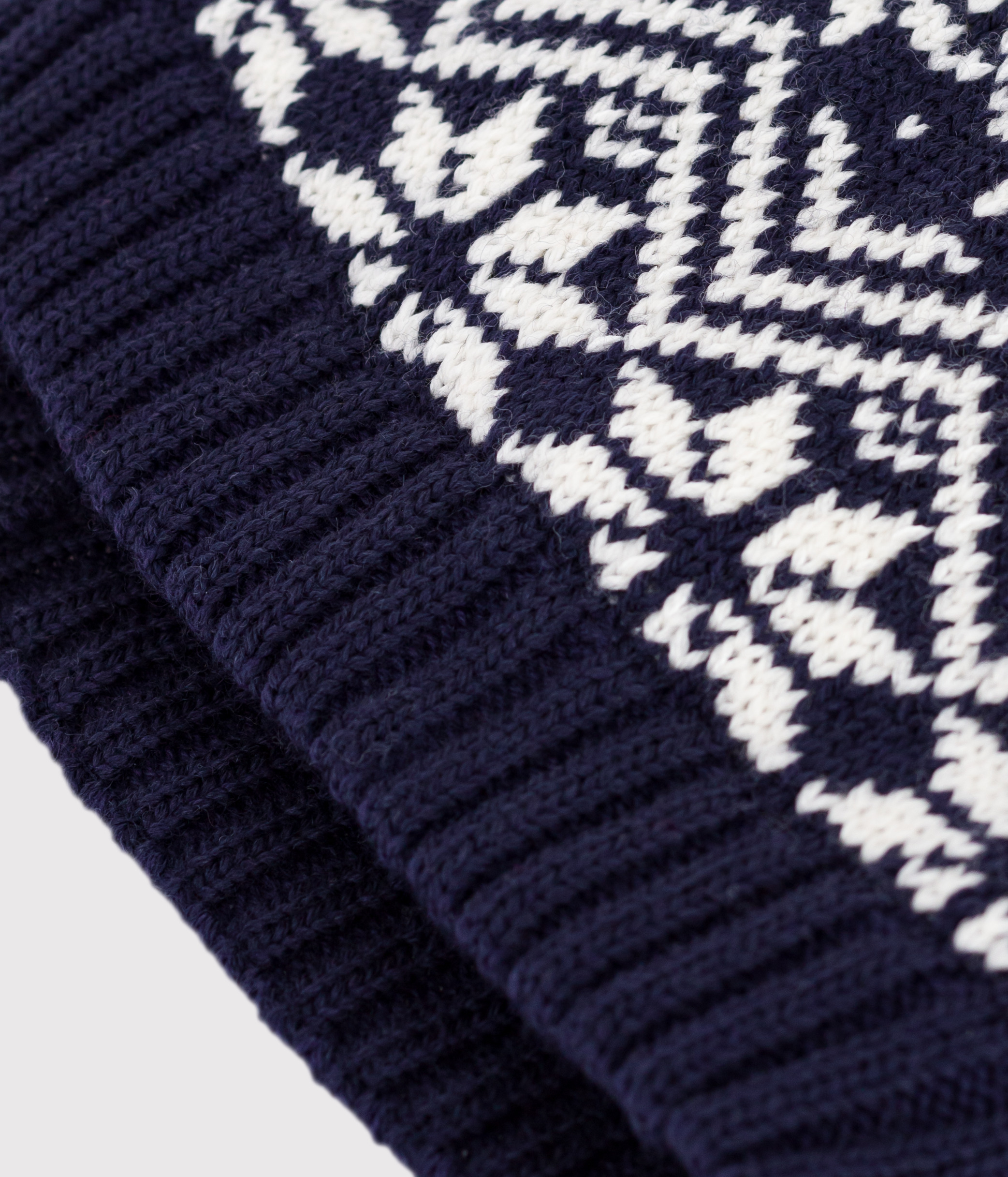 Children's woollen jacquard hat