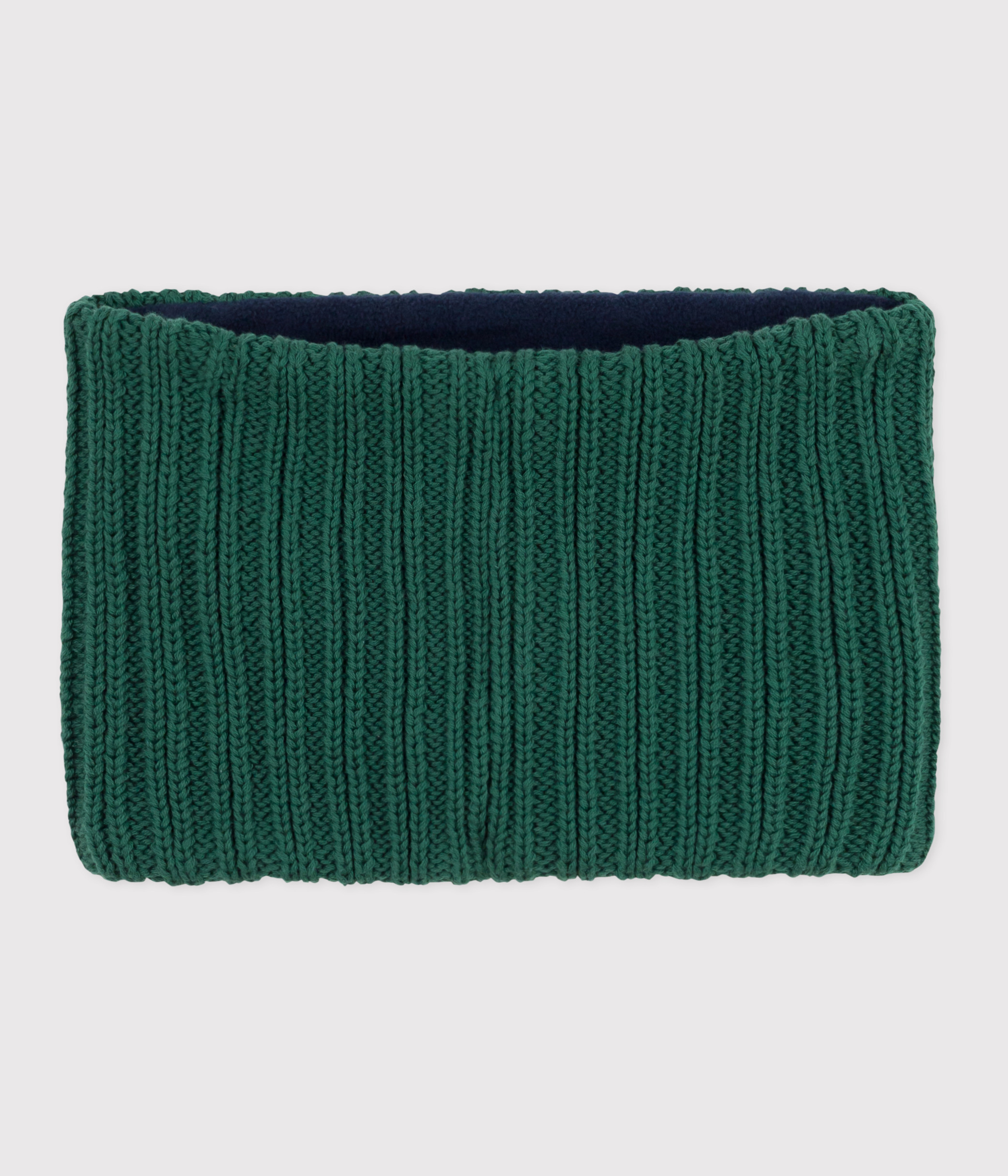 Children's fleece-lined knitted snood