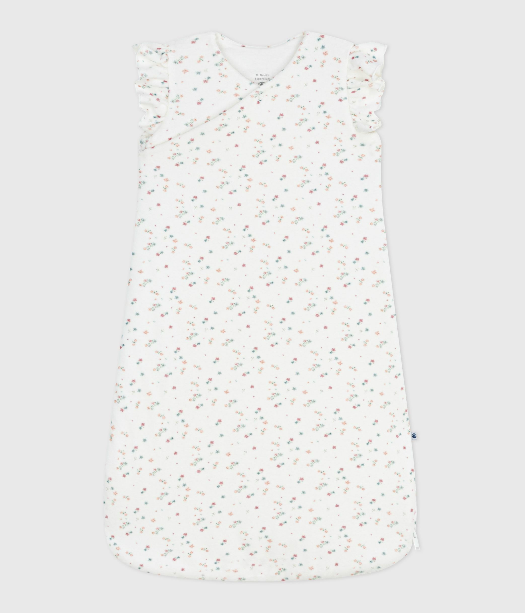 Babies' 3 TOG floral-print corduroy sleeping bag