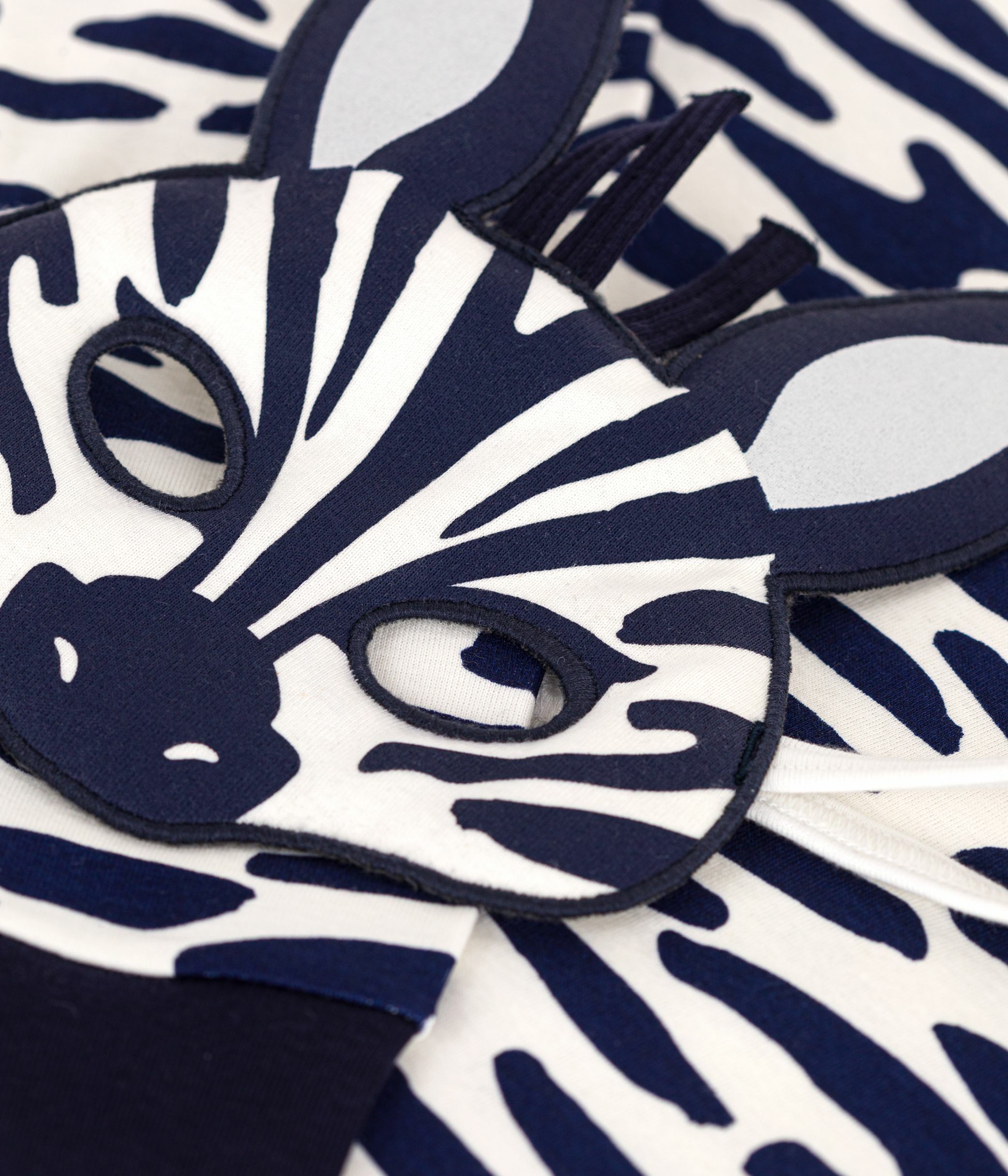 Children's zebra print cotton fancy dress pyjamas