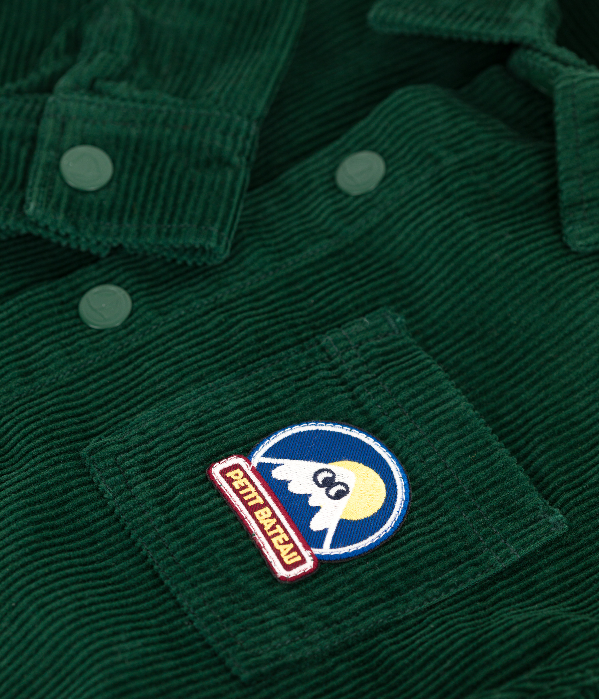 Children's plain corduroy shirt