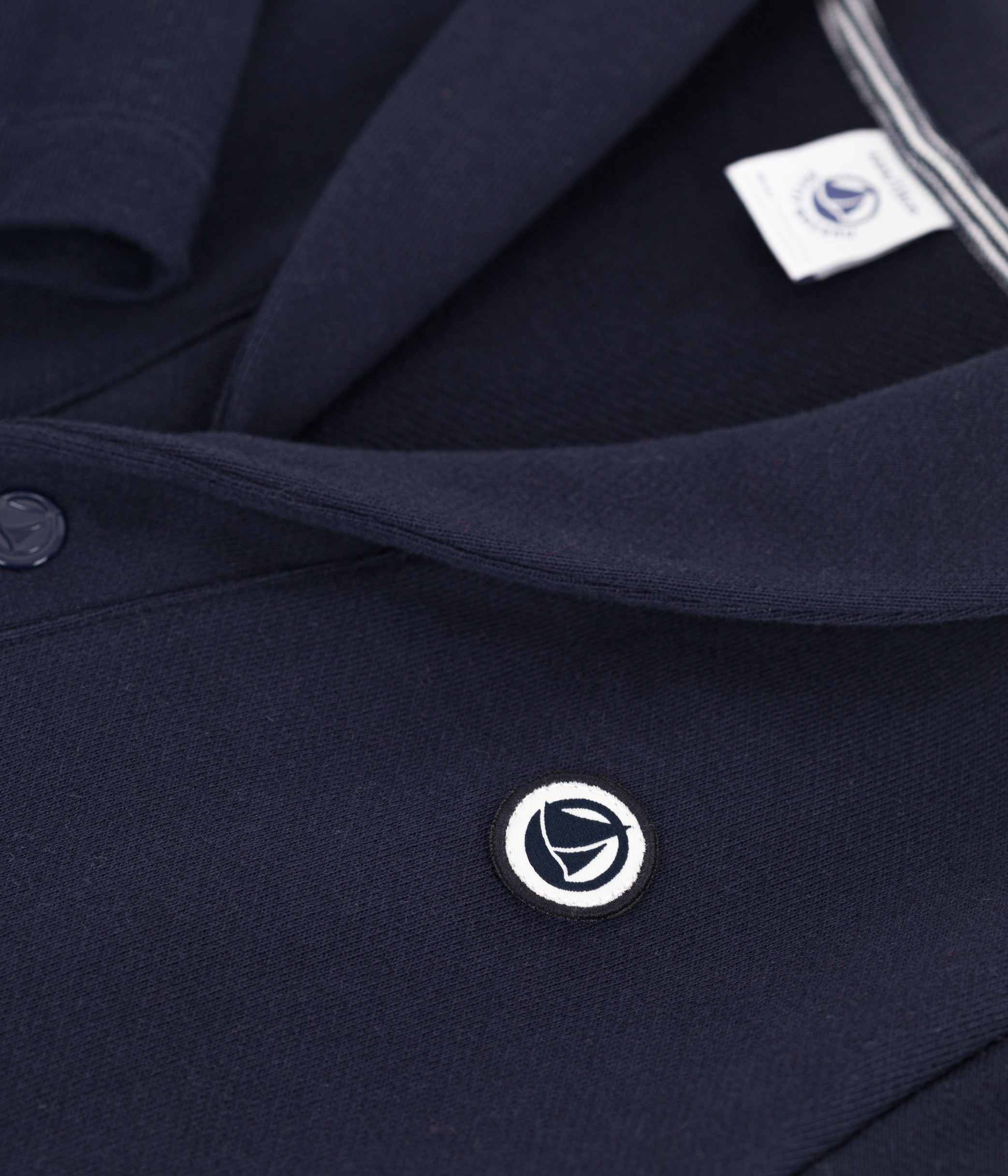 Children's plain cotton cardigan