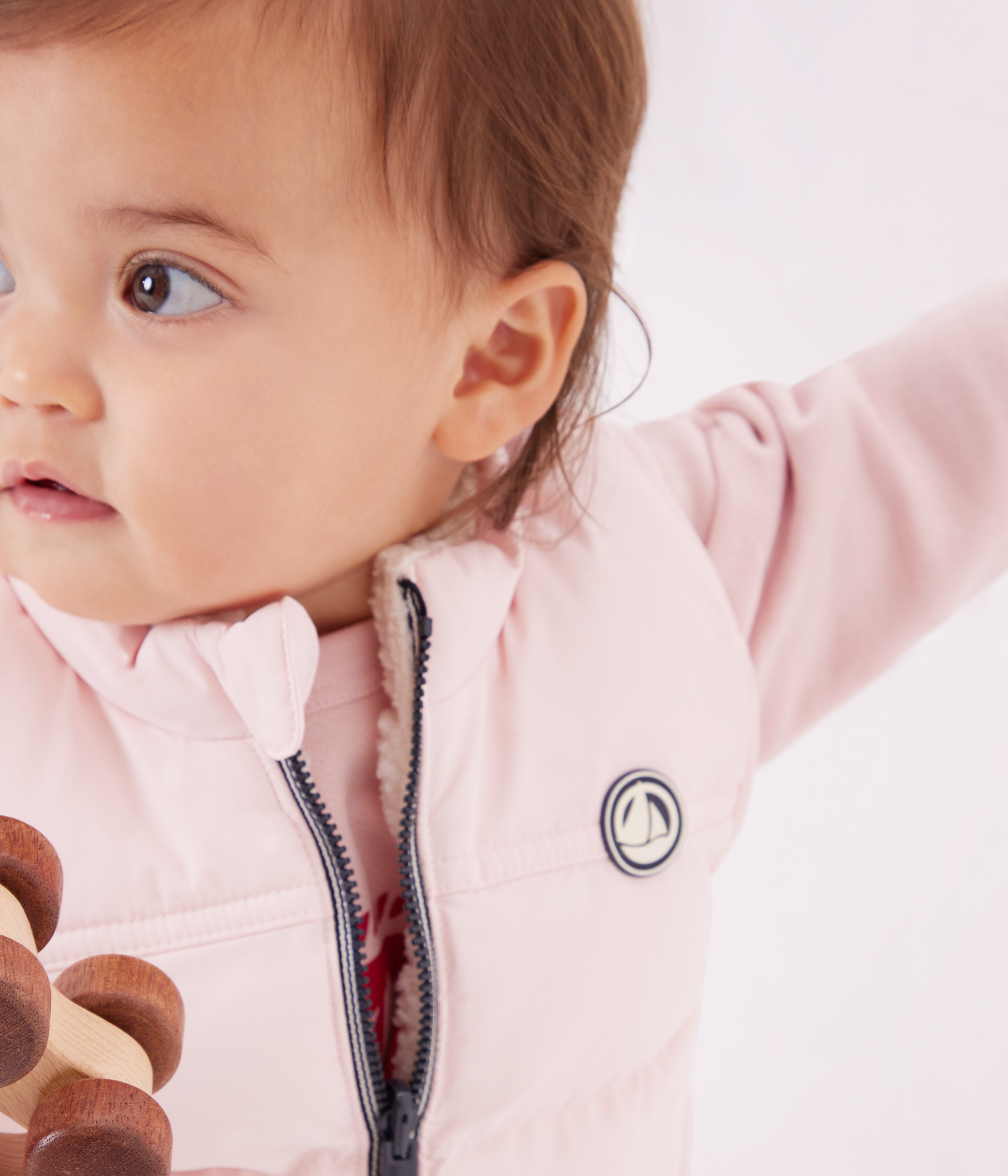 Baby's reversible sleeveless puffer jacket