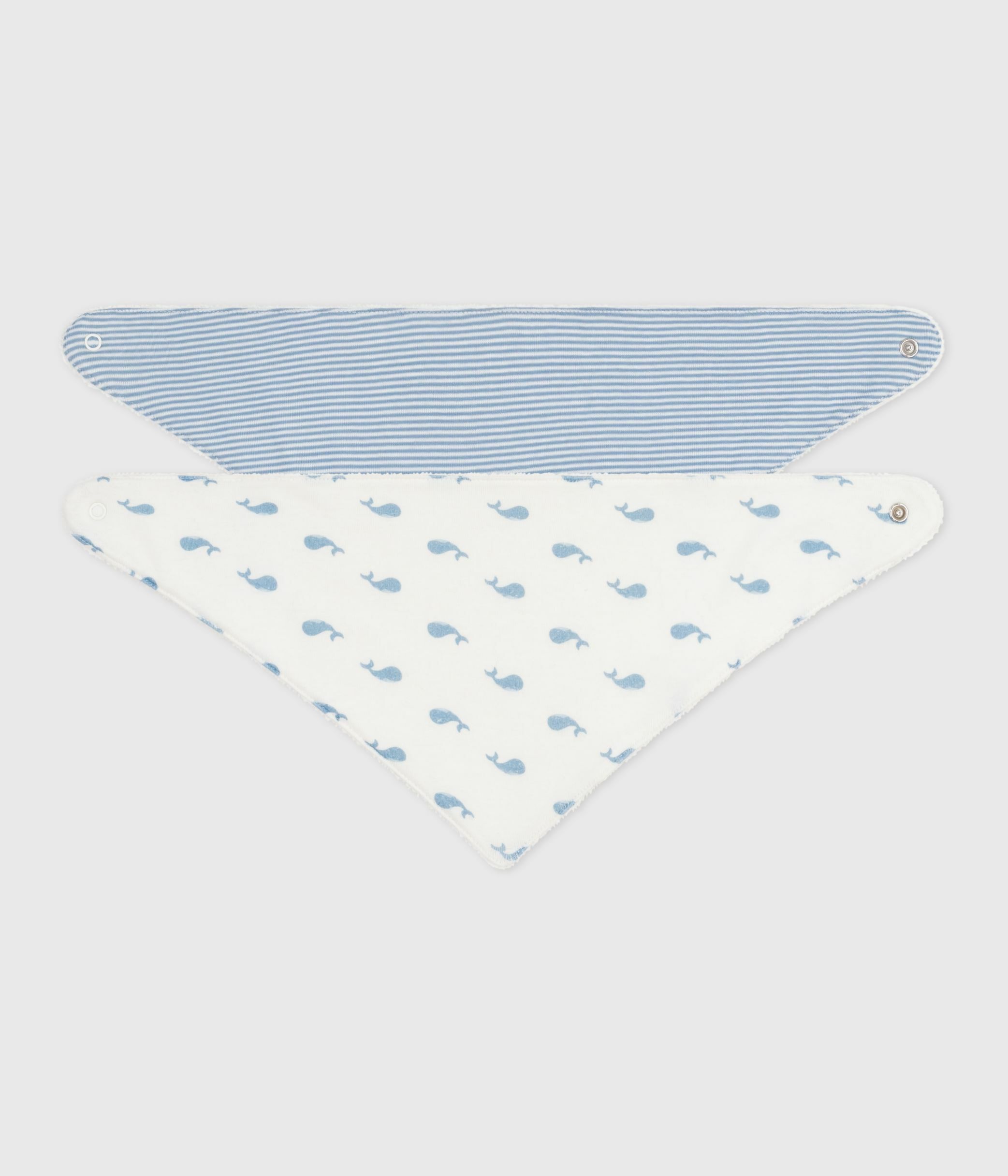 Pack of babies' printed cotton bandanas