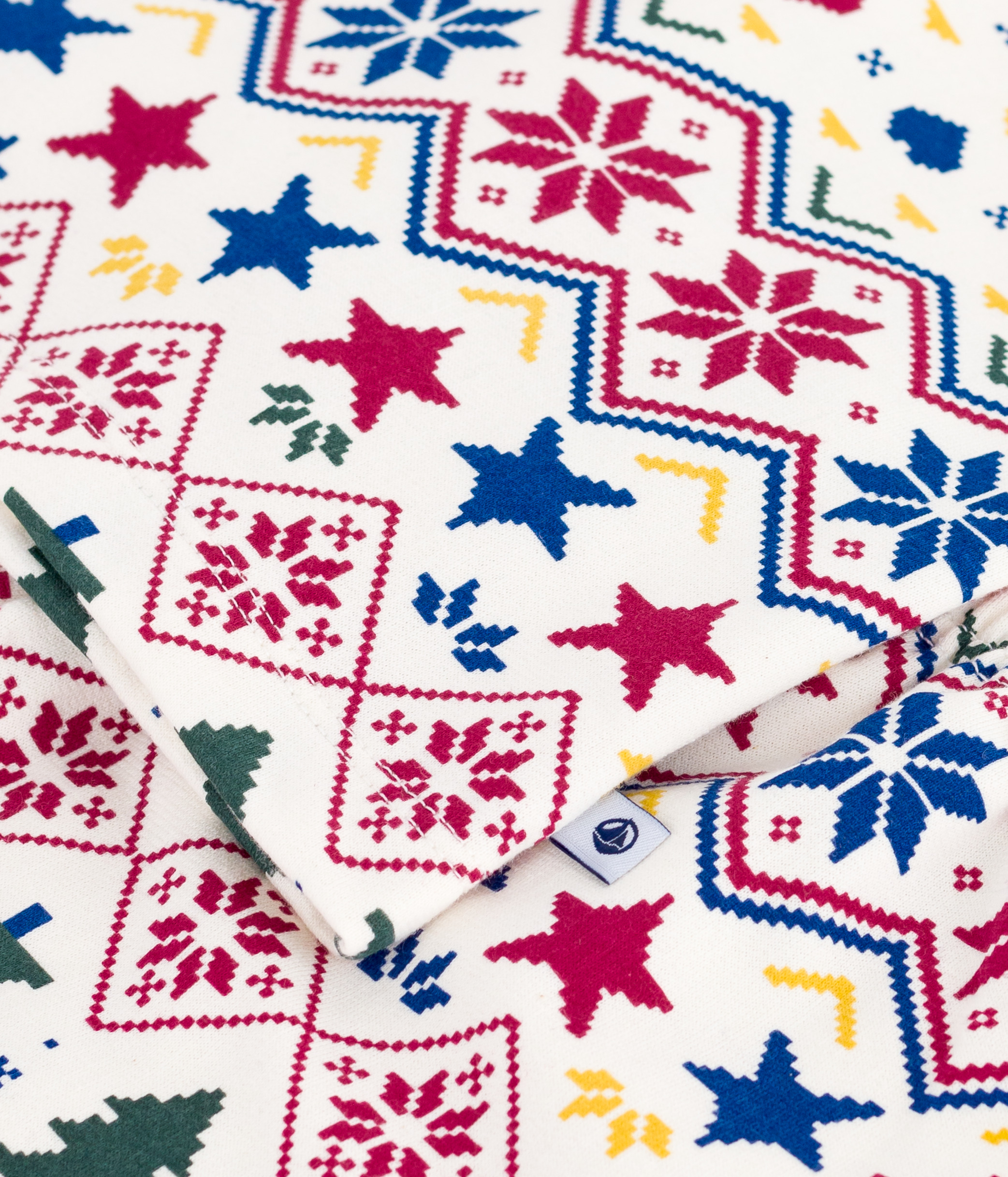 Children's Christmas pyjamas in printed fleece