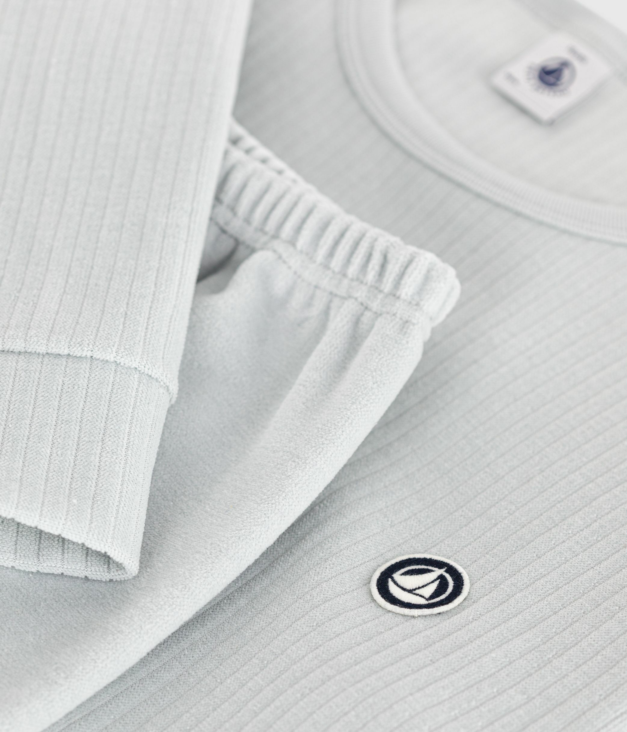 Children's plain velour pyjamas