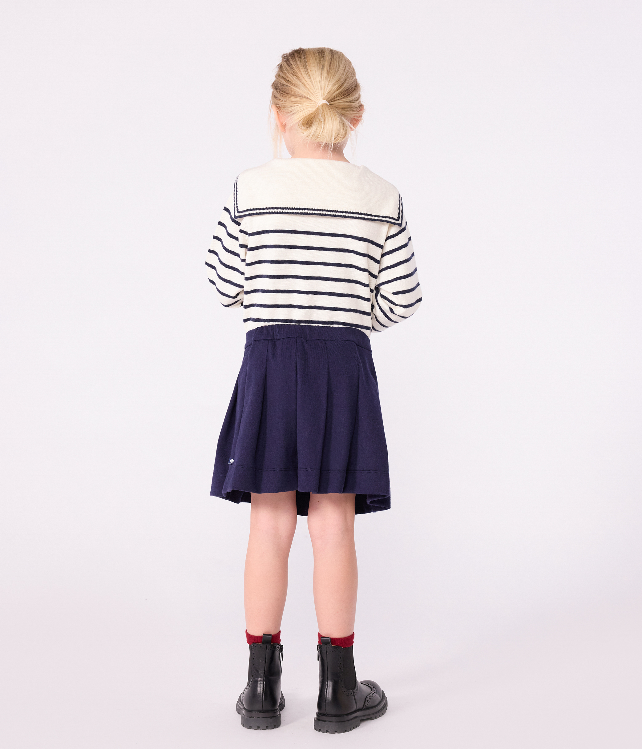 Children's plain cotton skirt