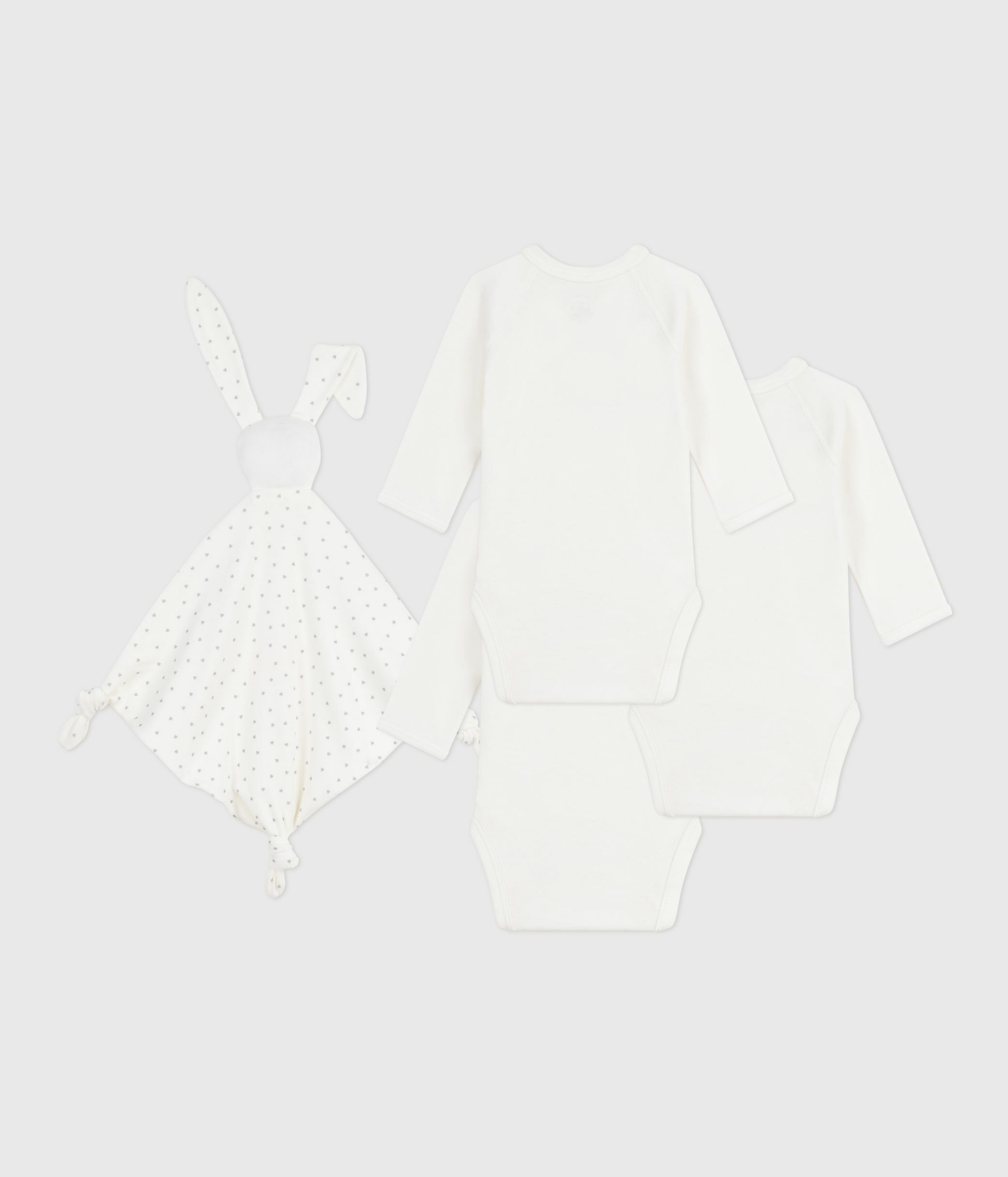 Newborn babies' embroidered cotton gift set