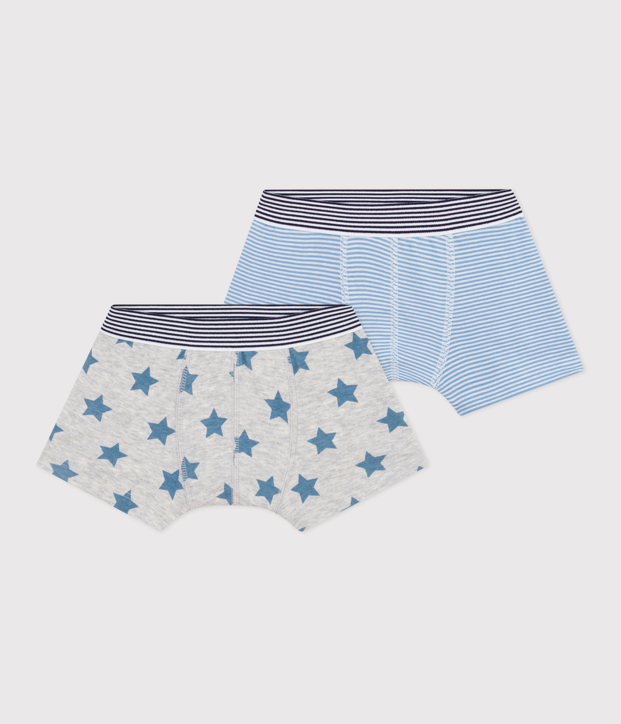 Pack of children's star-print cotton boxers