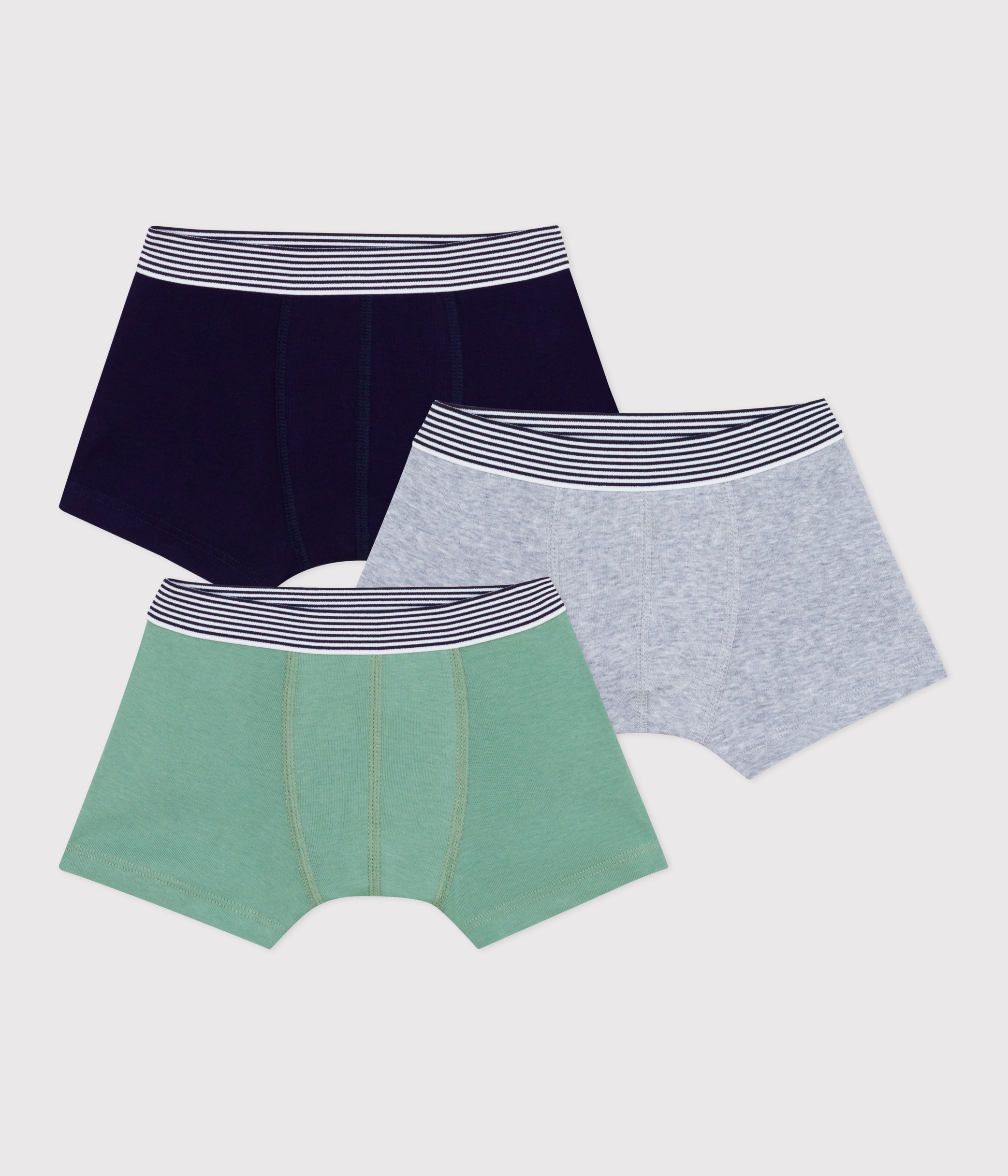 Pack of children's plain cotton boxers