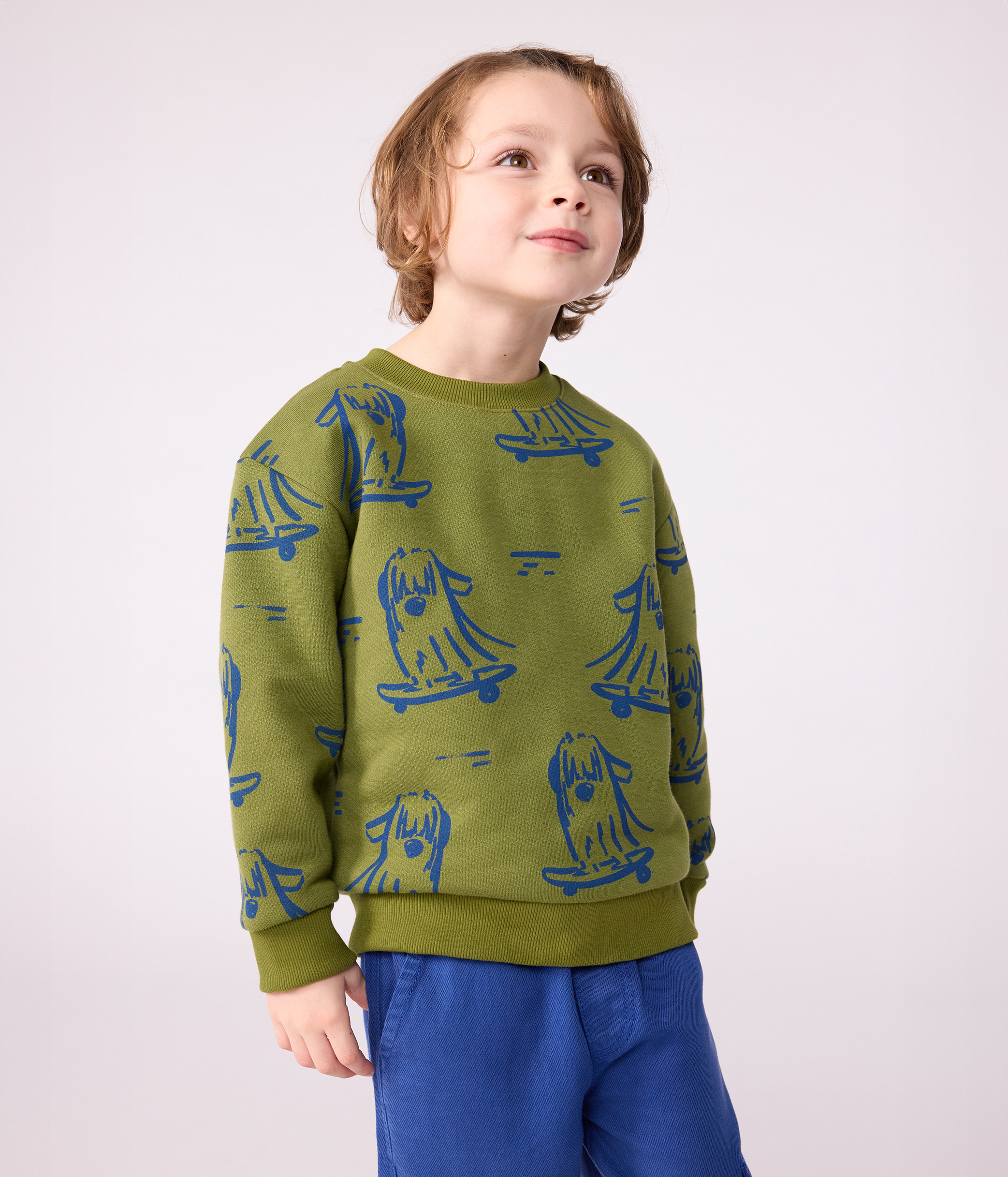 Children's printed cotton sweatshirt