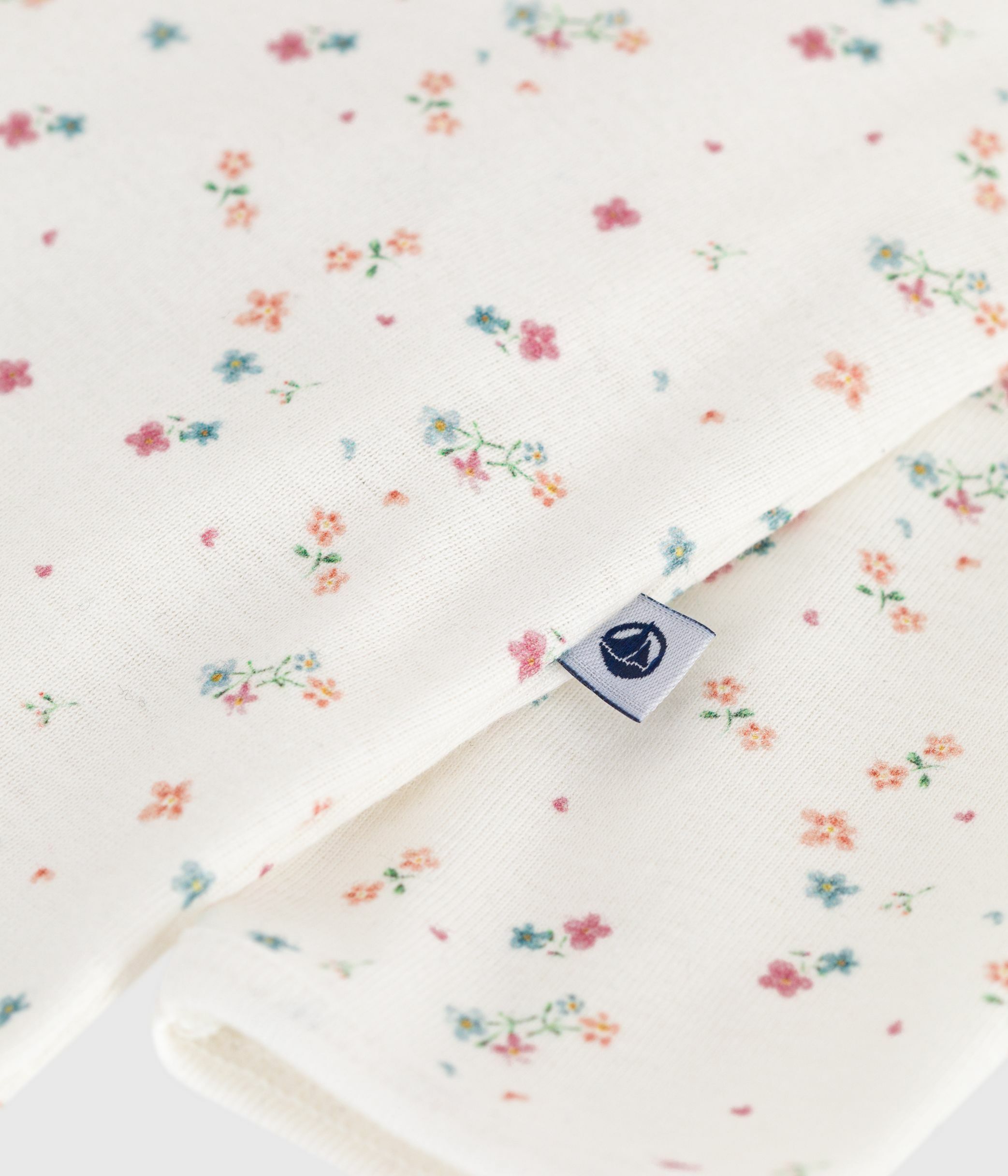 Babies' footless floral-print cotton bodyjama