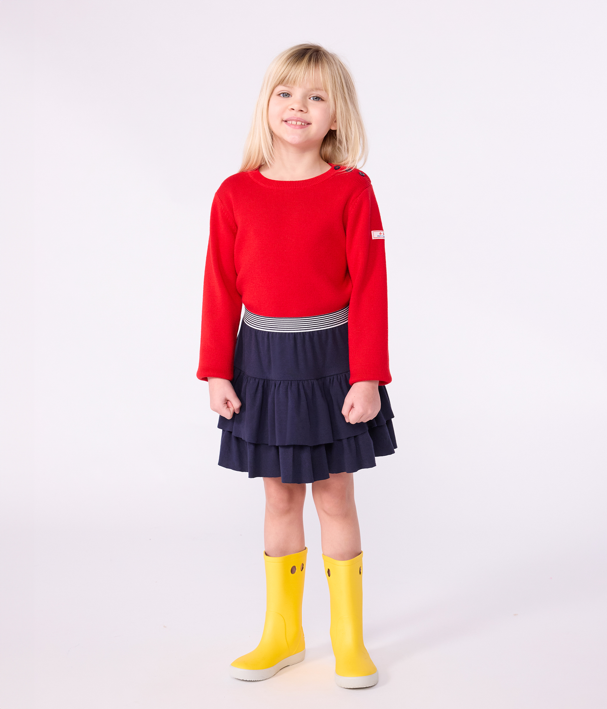 Children's plain cotton skirt