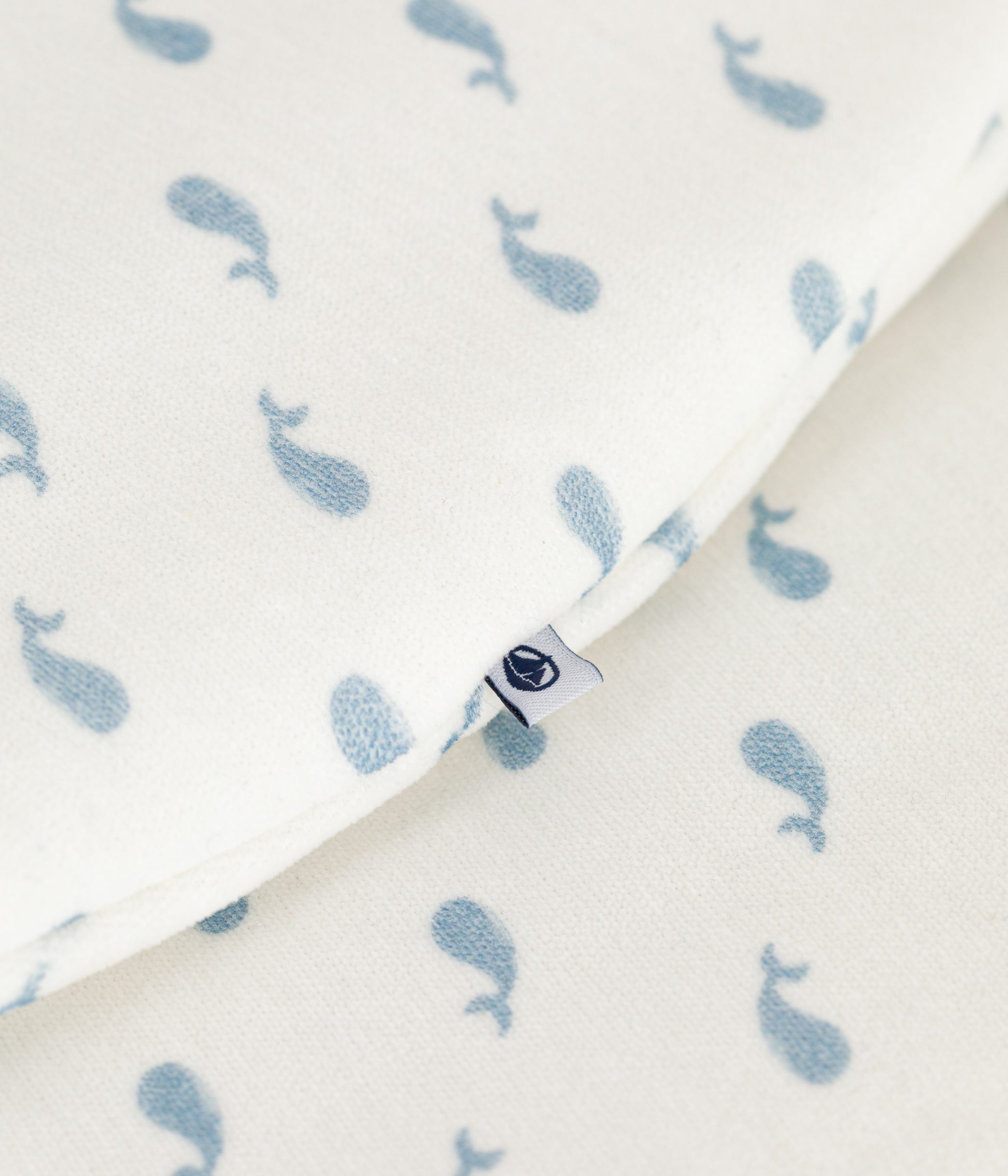 Babies' 3 TOG whale-print corduroy sleeping bag