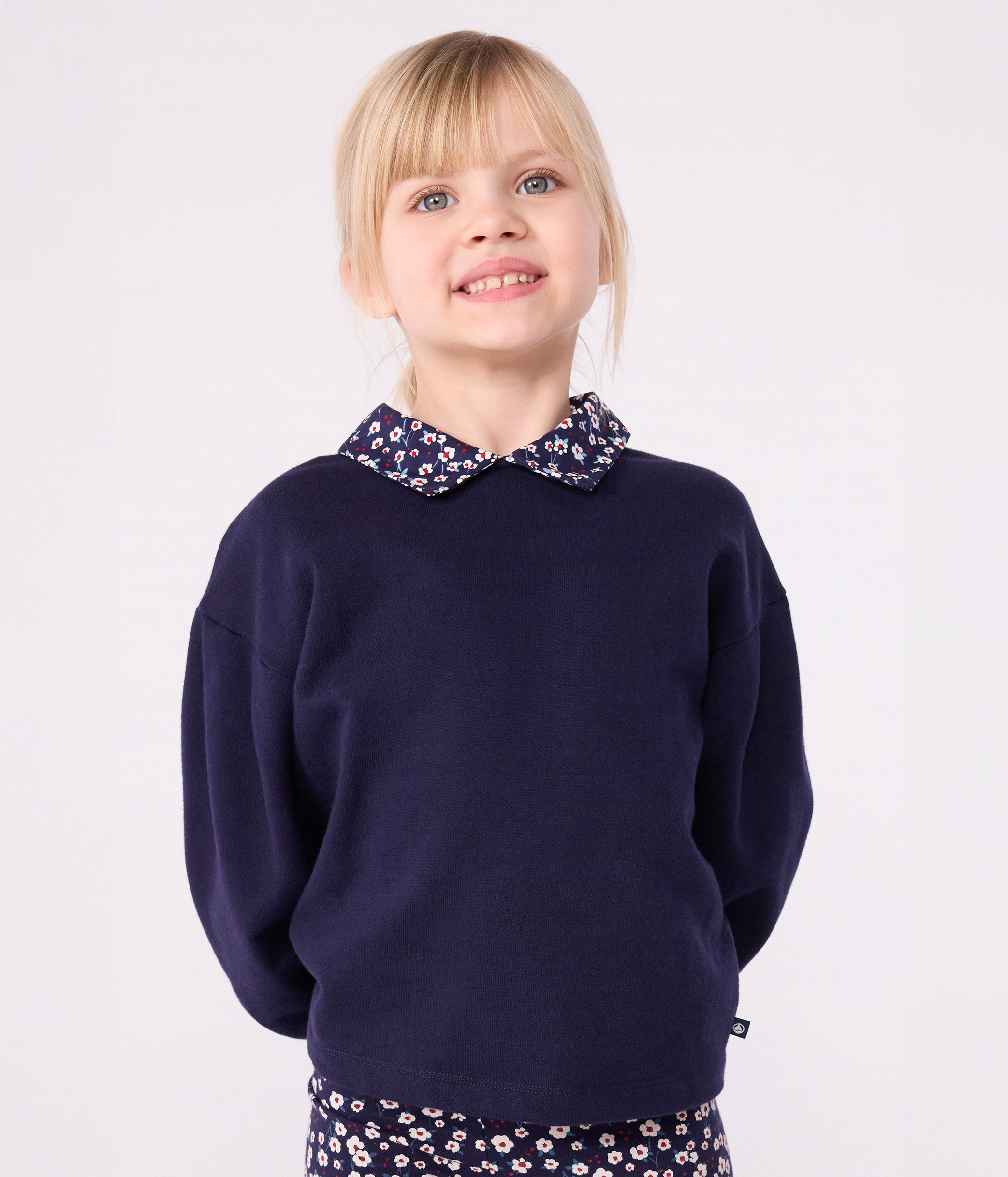 Children's plain cotton sweatshirt