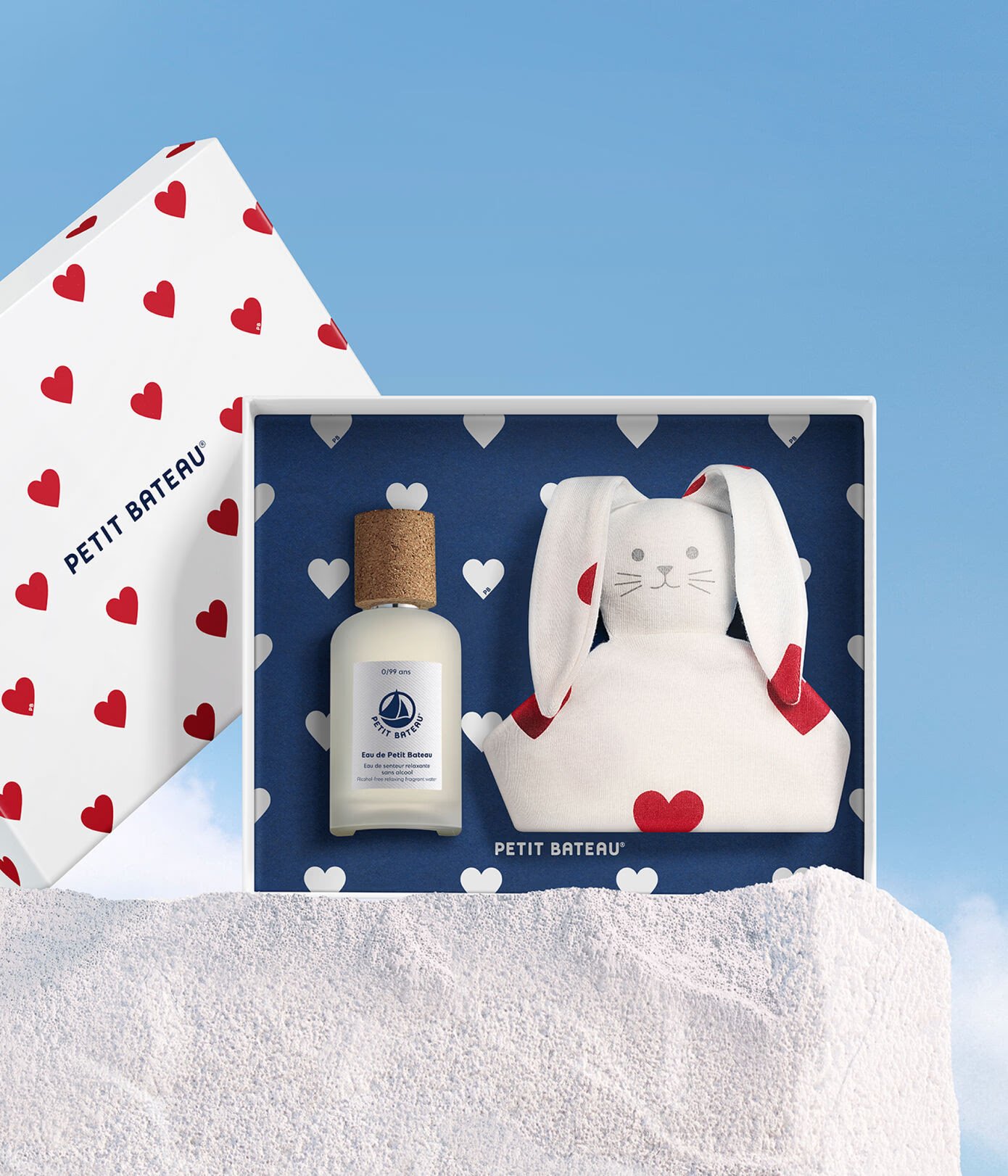 Gift box Baby perfume 50ml & heart comforter