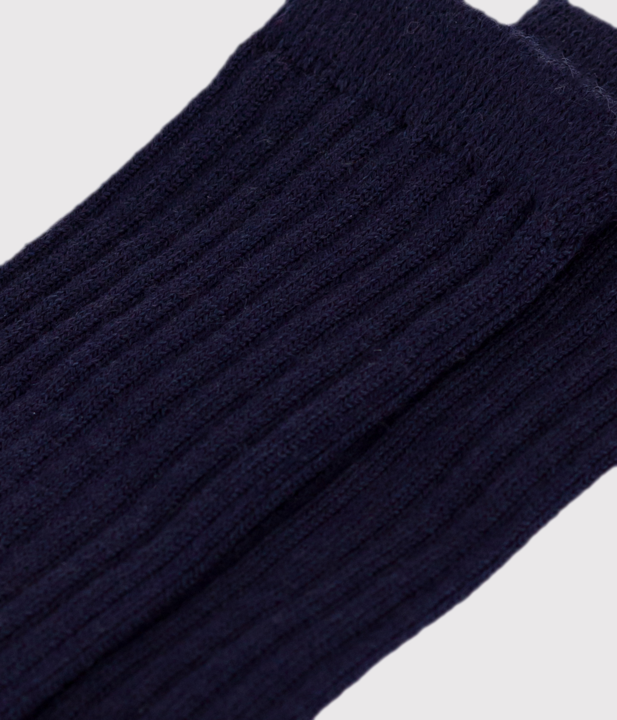 Babies' wool and cotton long socks.