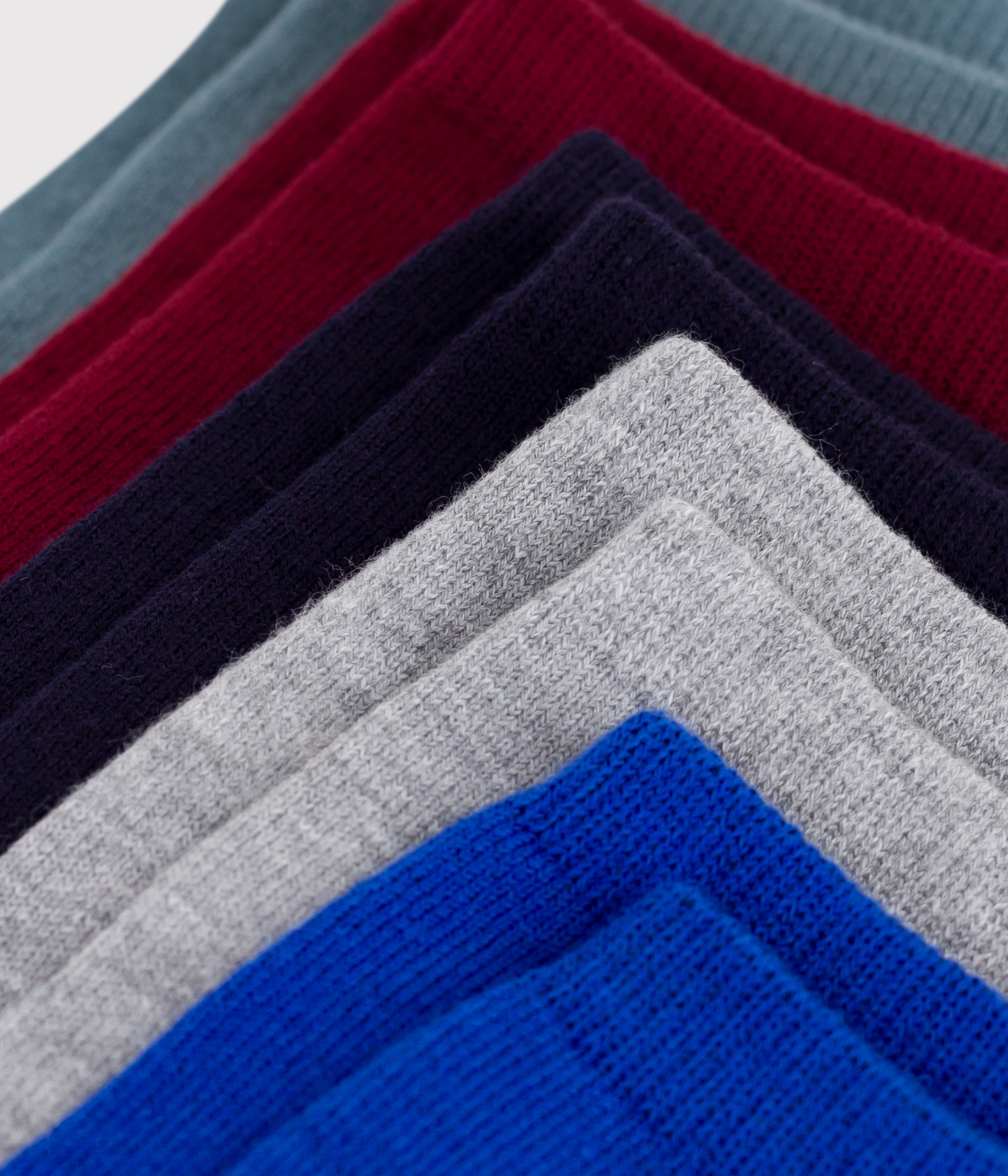 Children's plain cotton socks - 5-pack