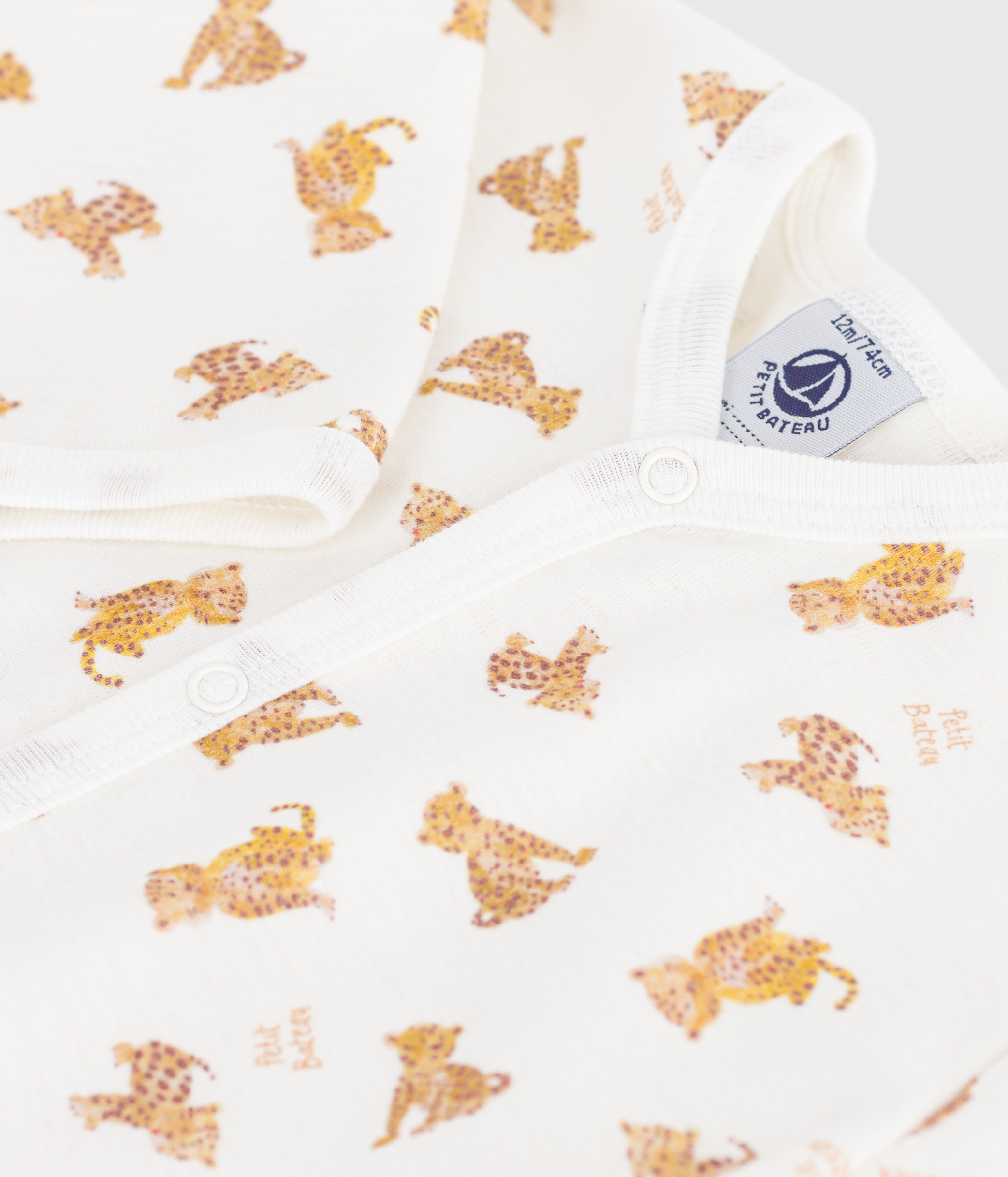 Babies' printed cotton footless pyjama suit