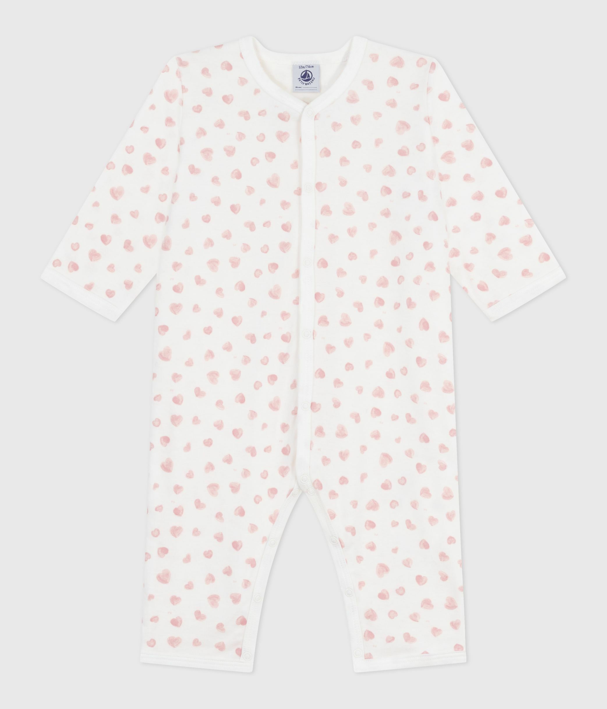 Babies' printed cotton footless pyjama suit