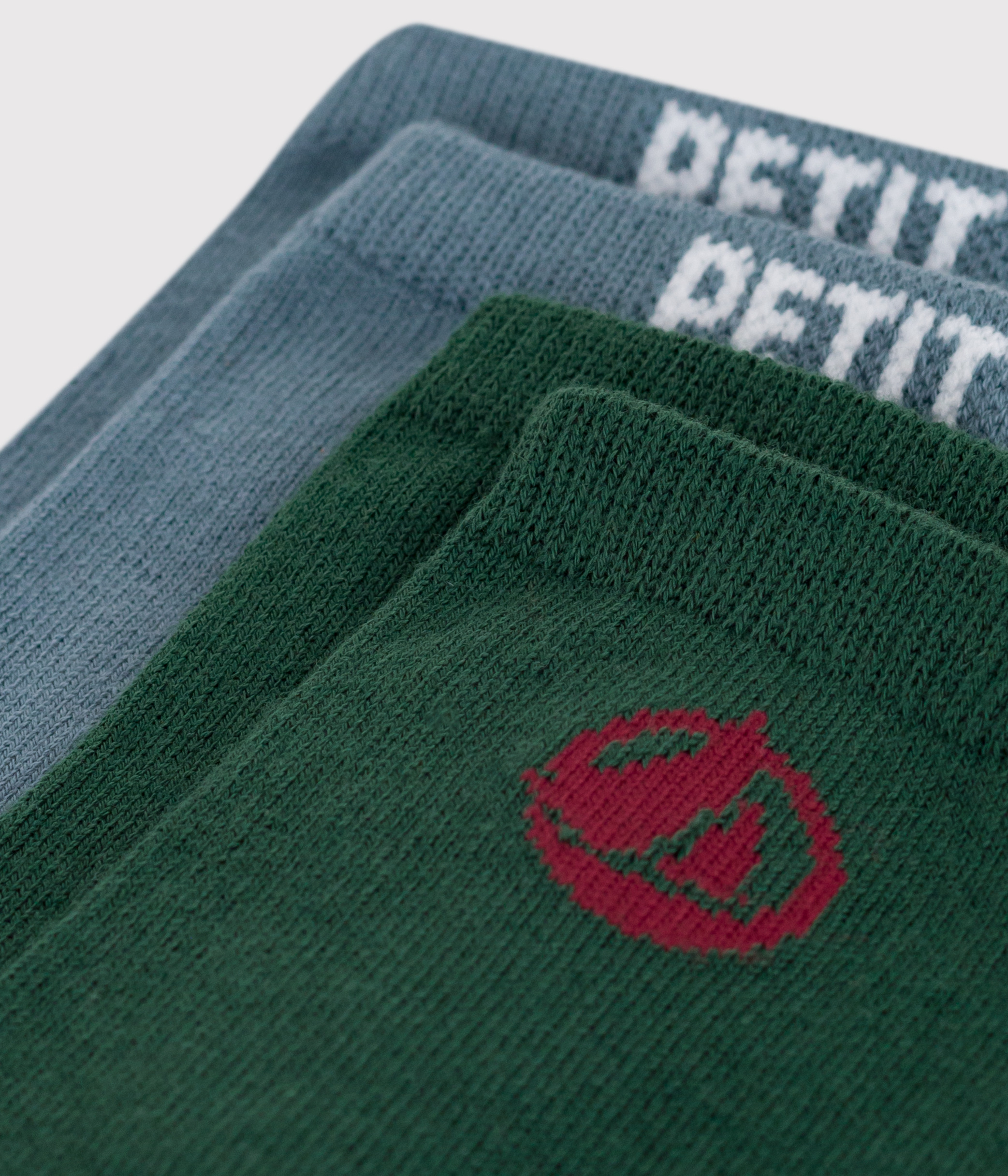 Children's cotton logo socks - 2-pack