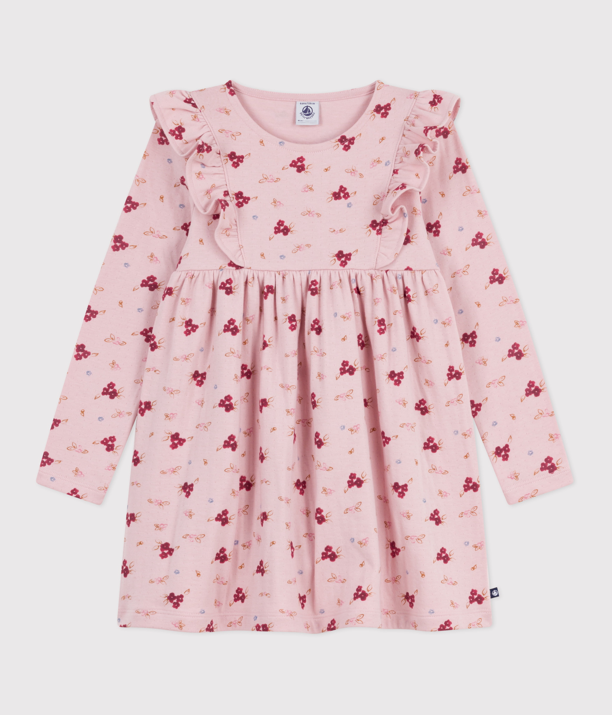 Children's long-sleeved cotton dress