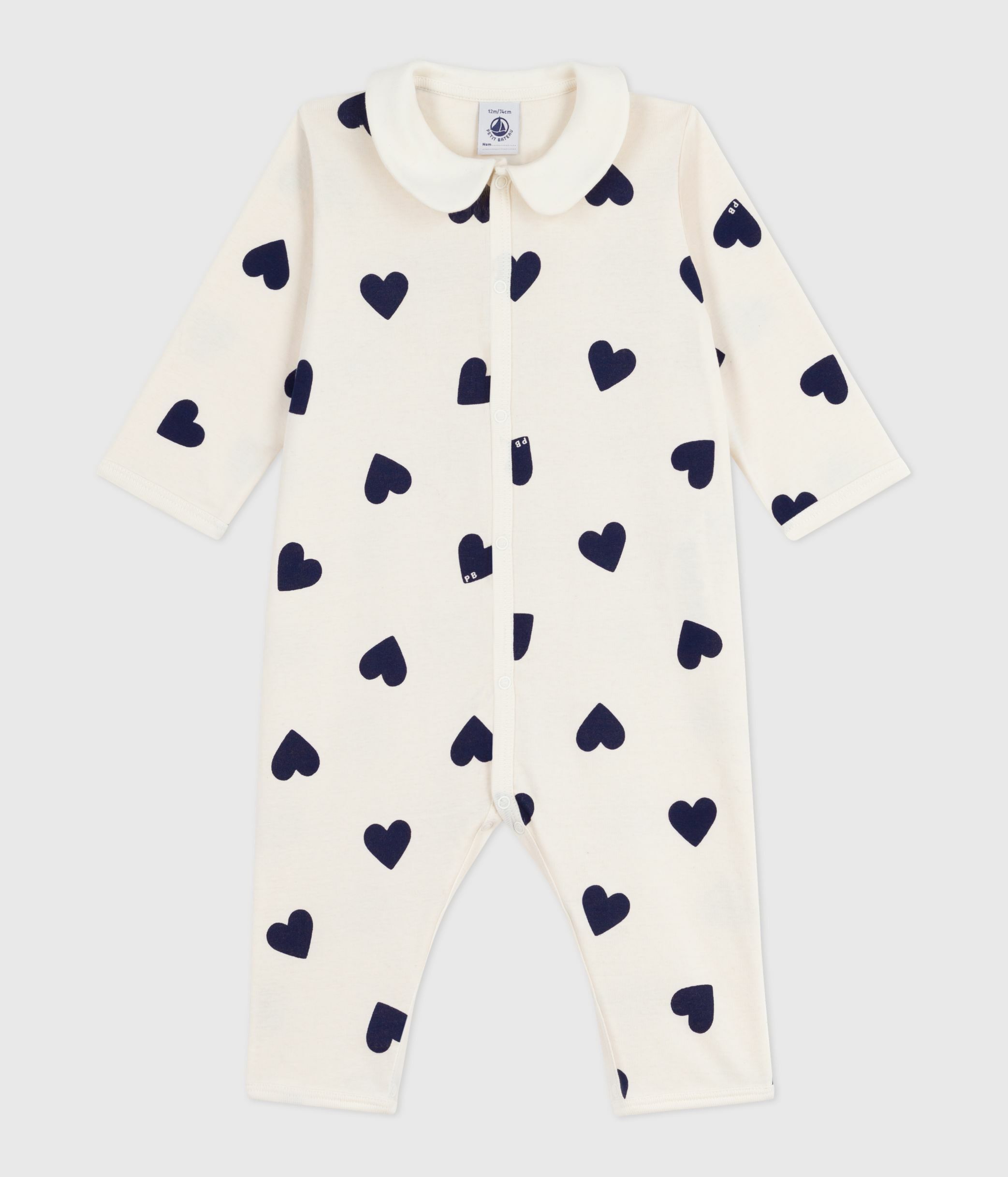 Babies' printed cotton footless pyjama suit