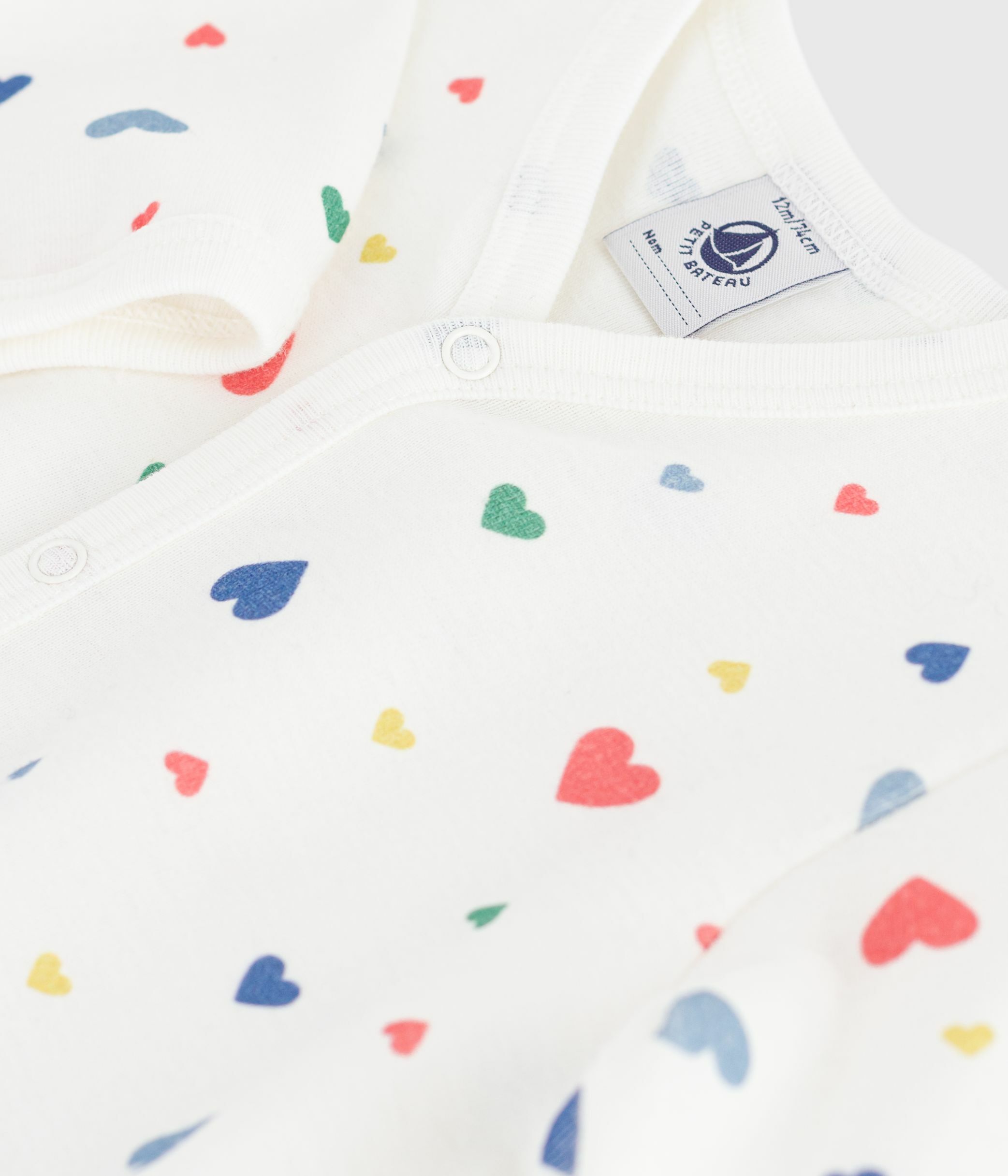 Babies' footless printed cotton pyjama suit