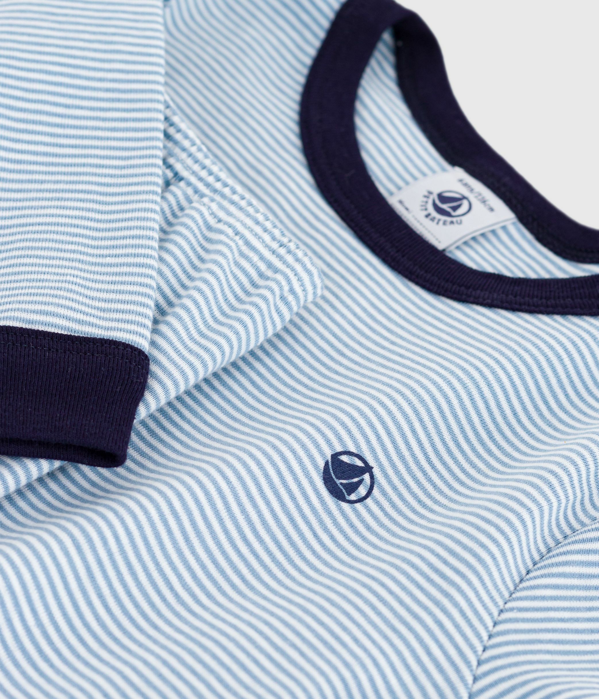 Children's stripy cotton pyjamas