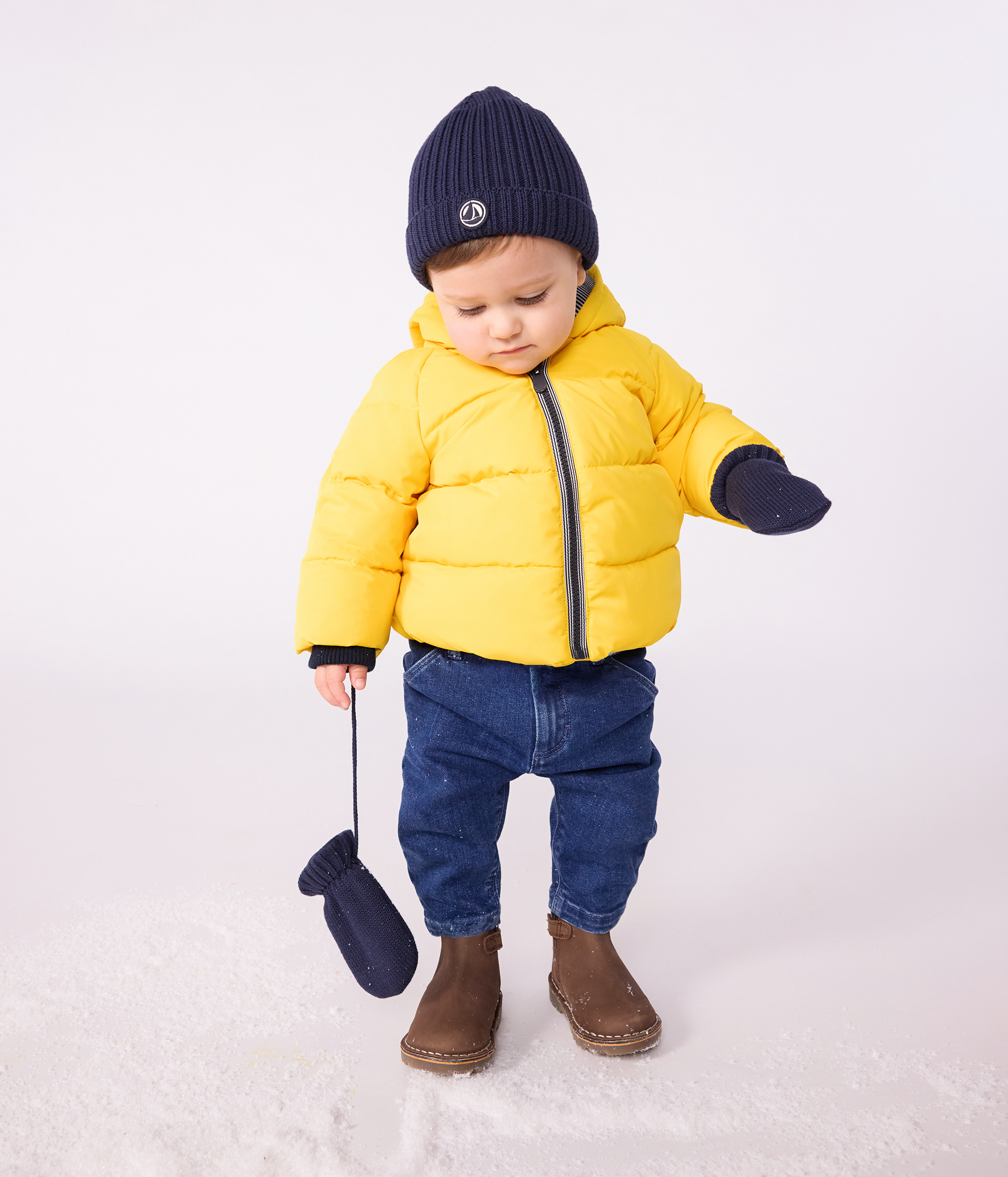 Babies' plain puffer jacket